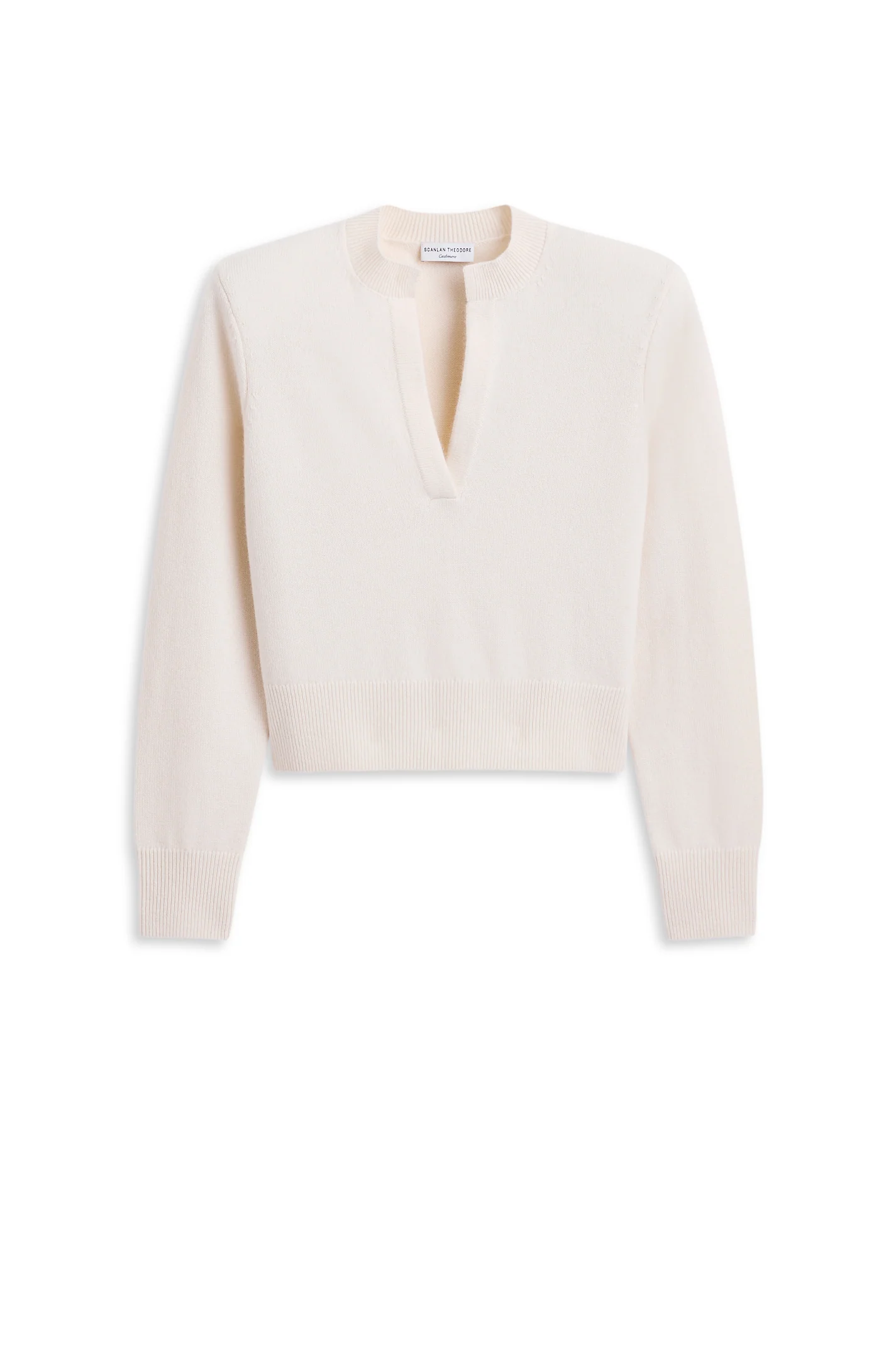 CASHMERE PLACKET SWEATER