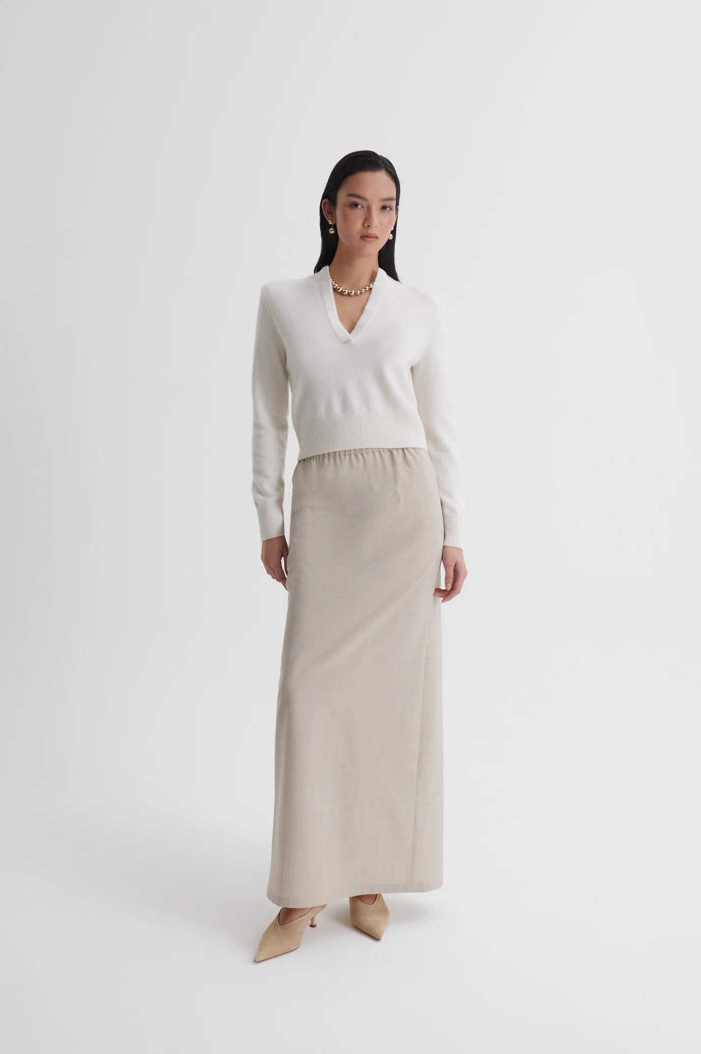CASHMERE PLACKET SWEATER - Image 4