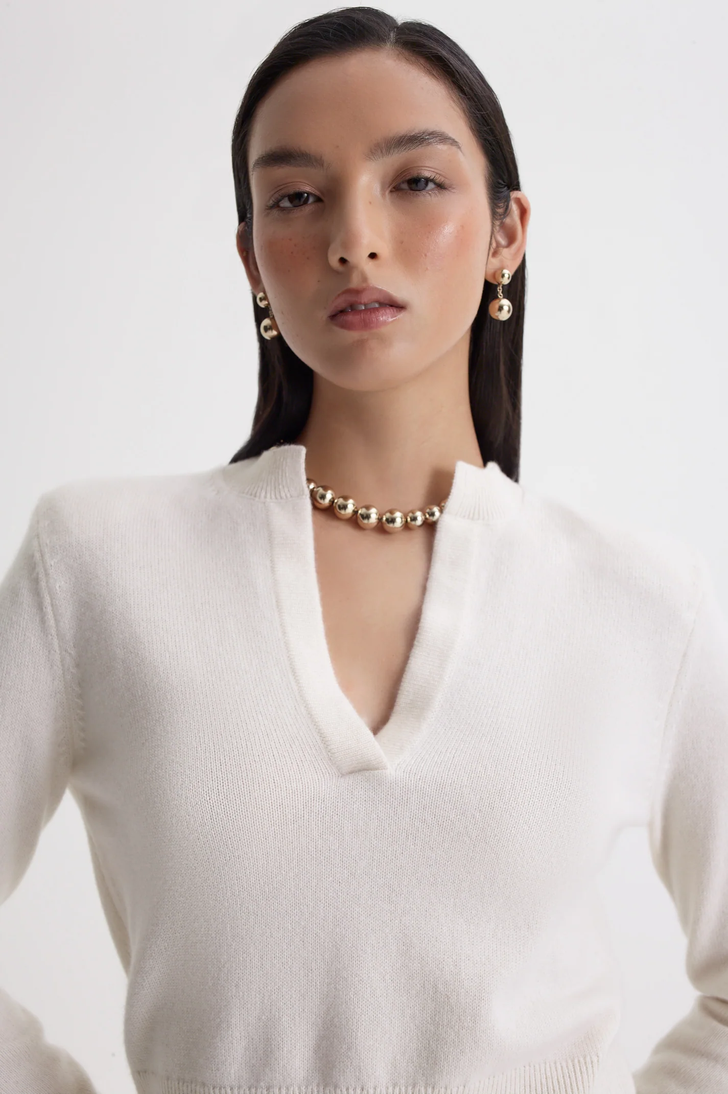 CASHMERE PLACKET SWEATER - Image 7