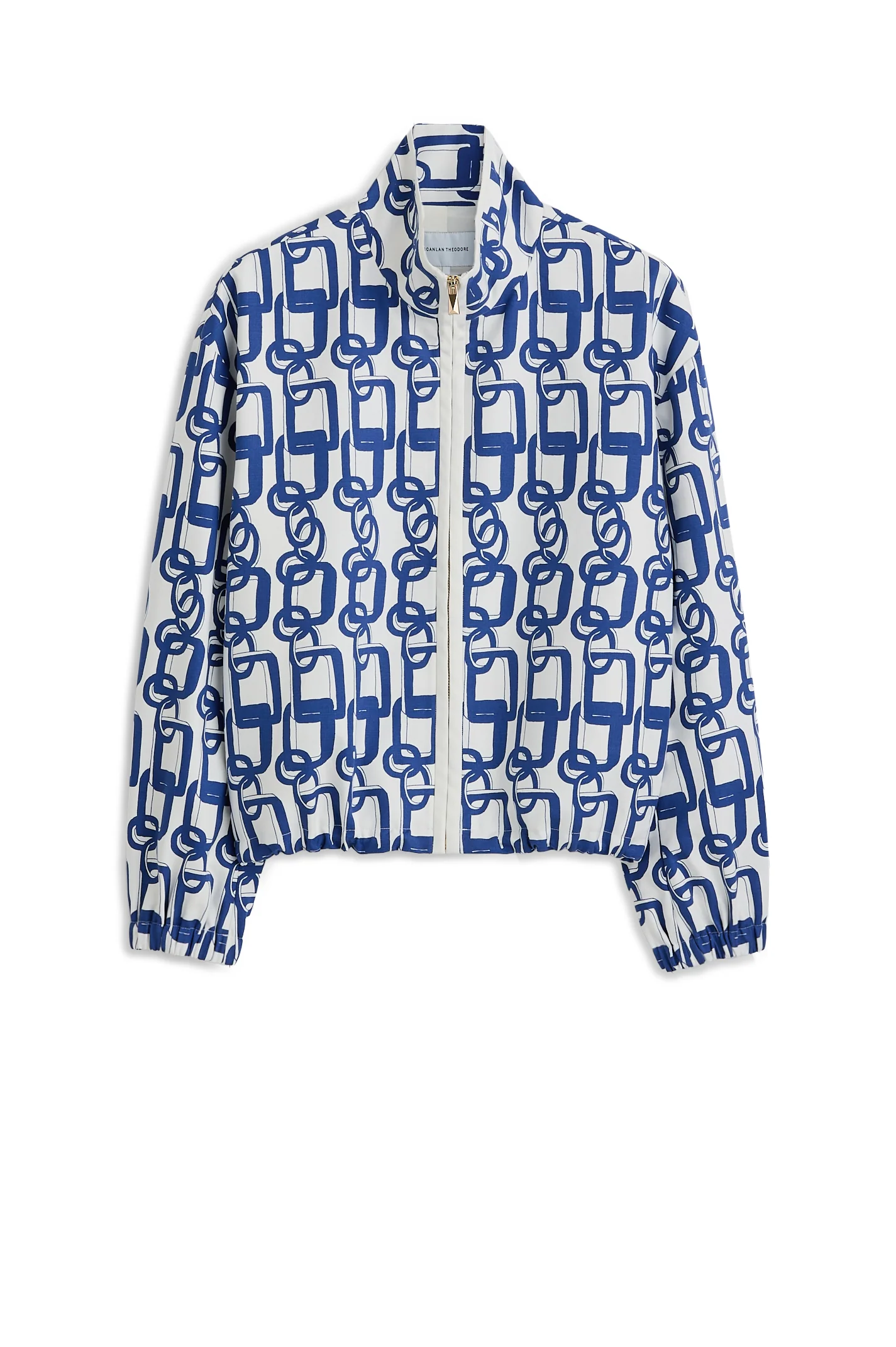 CHAIN PRINT FUNNEL JACKET