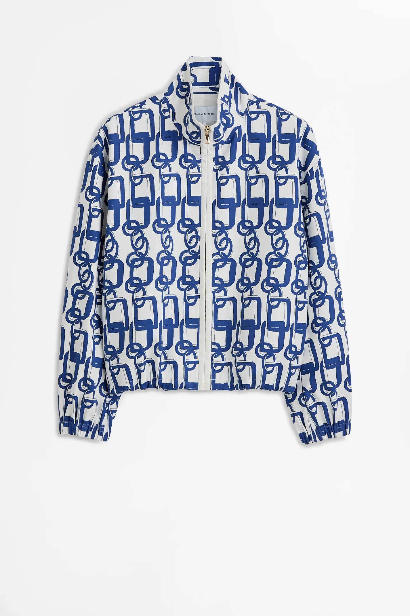 CHAIN PRINT FUNNEL JACKET - Image 2