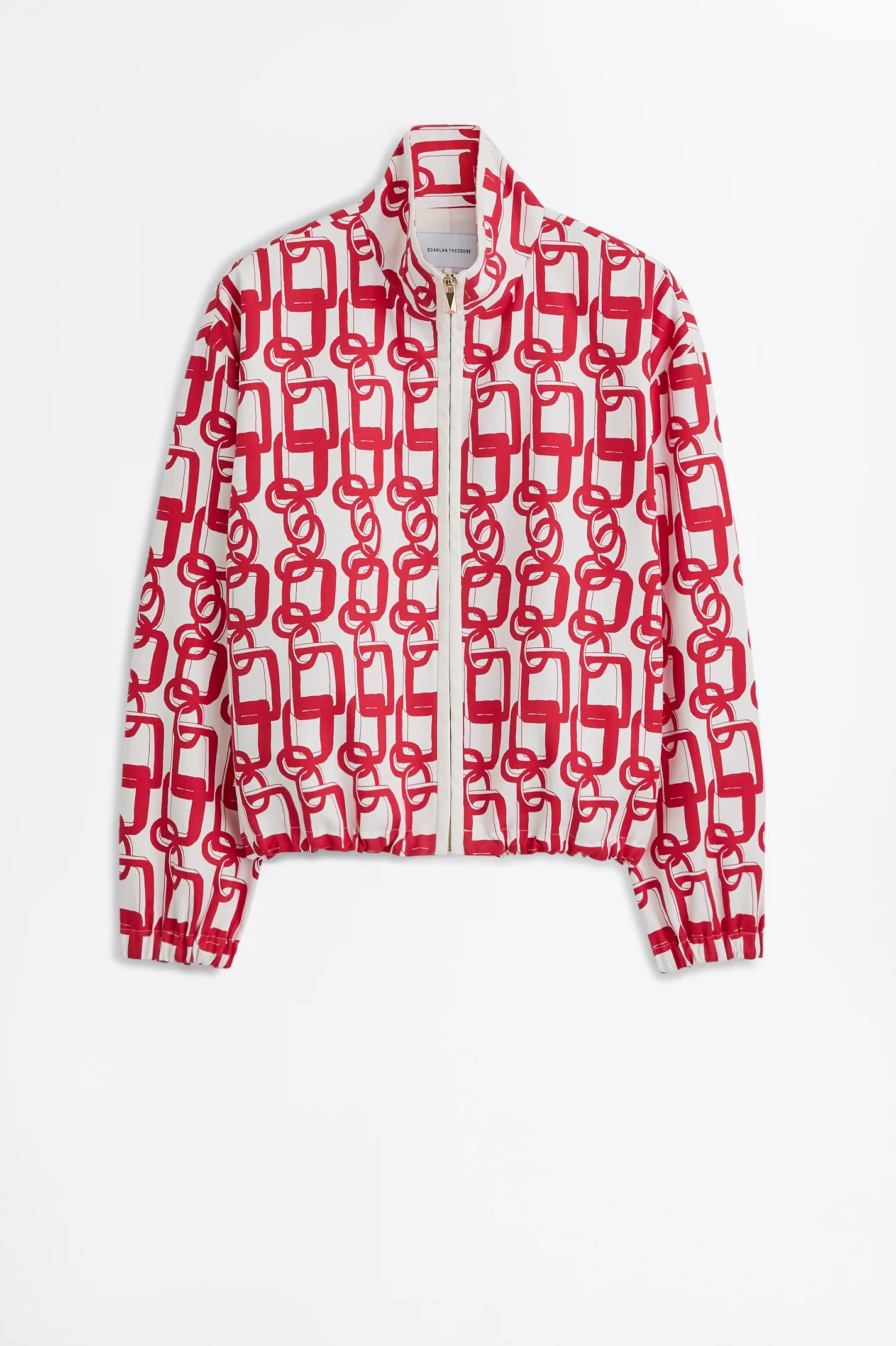 CHAIN PRINT FUNNEL JACKET - Image 2