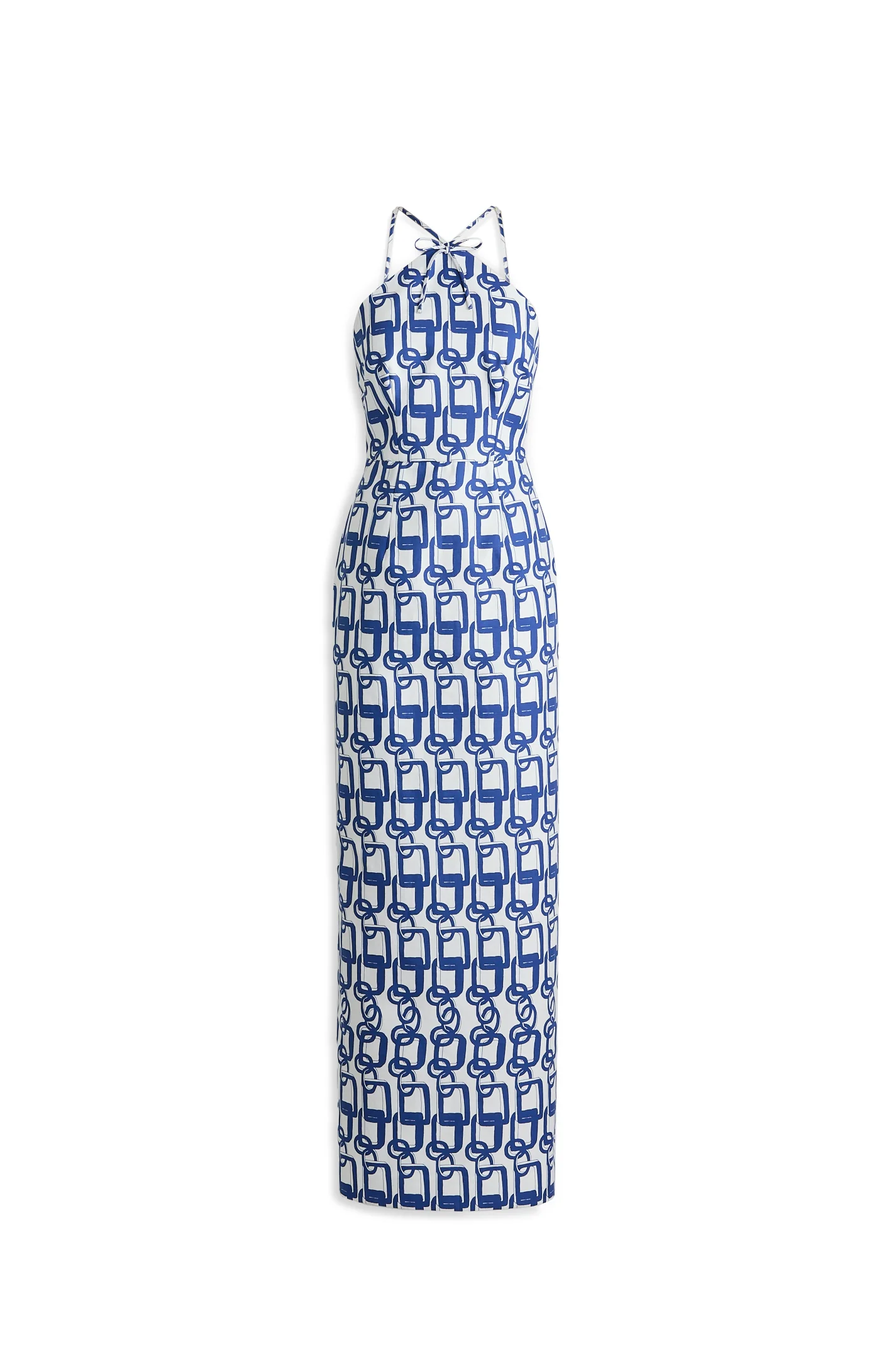 CHAIN PRINT LONG DRESS