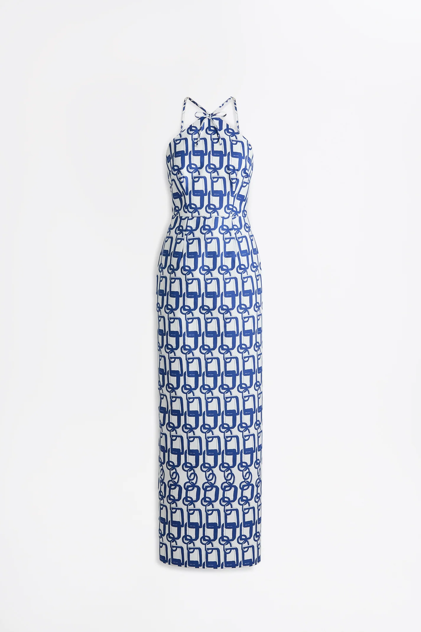 CHAIN PRINT LONG DRESS - Image 2