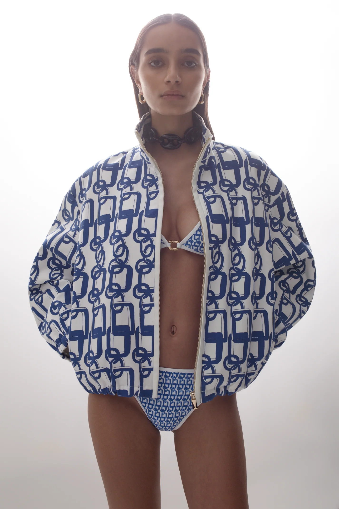 CHAIN PRINT TRIANGLE BOTTOM - Image 9