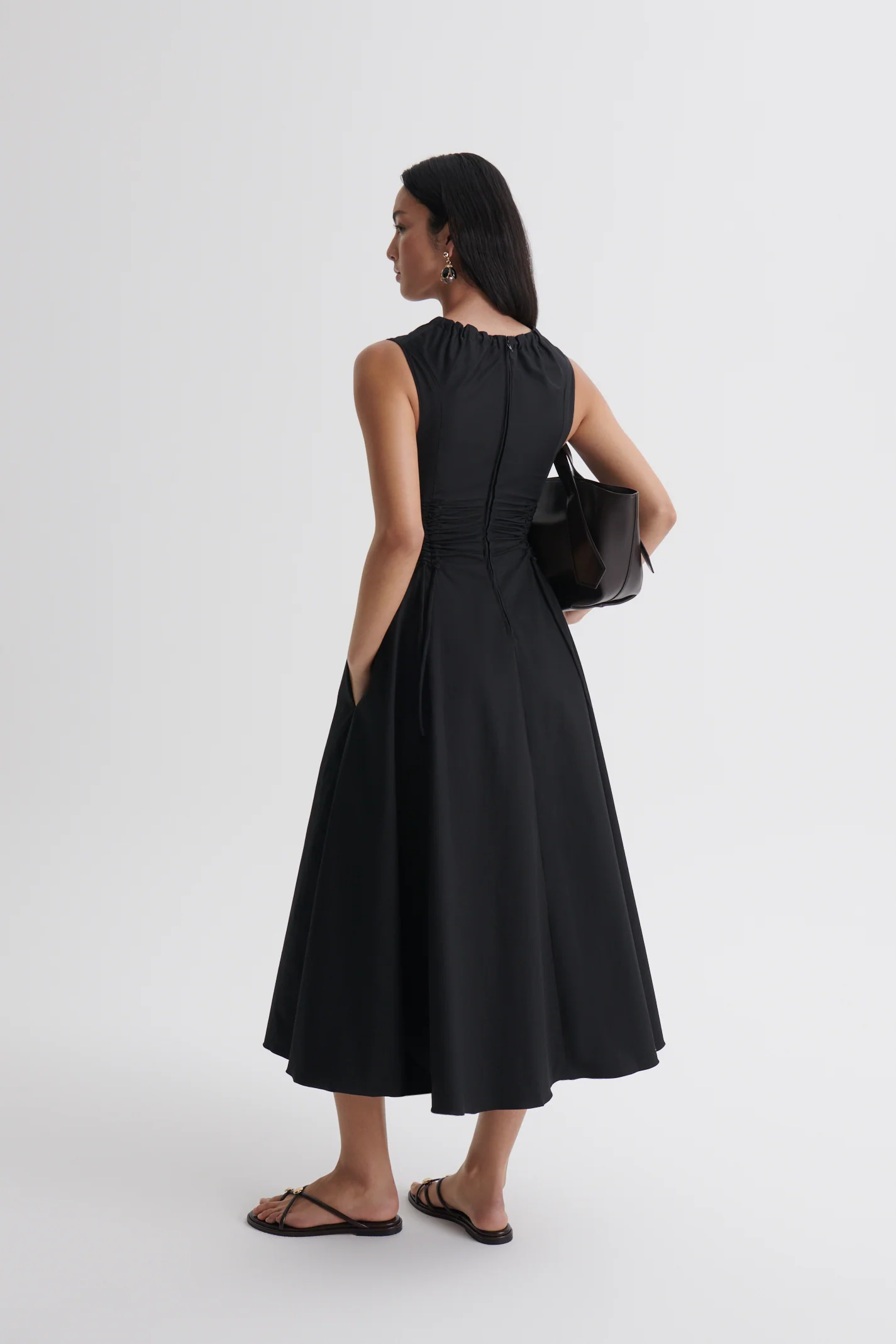COTTON SATEEN CARGO DRESS - Image 5