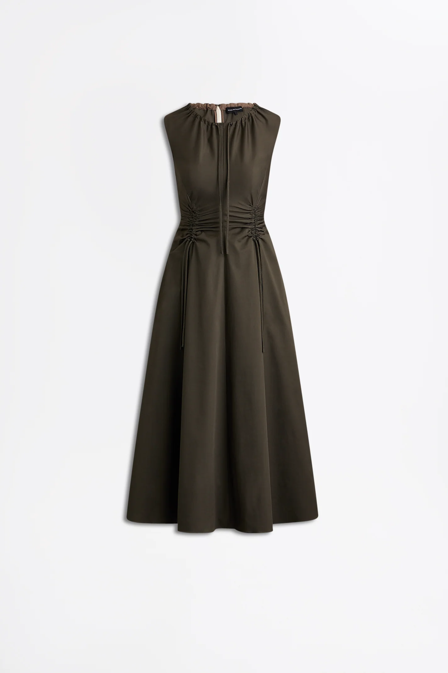 COTTON SATEEN CARGO DRESS - Image 2