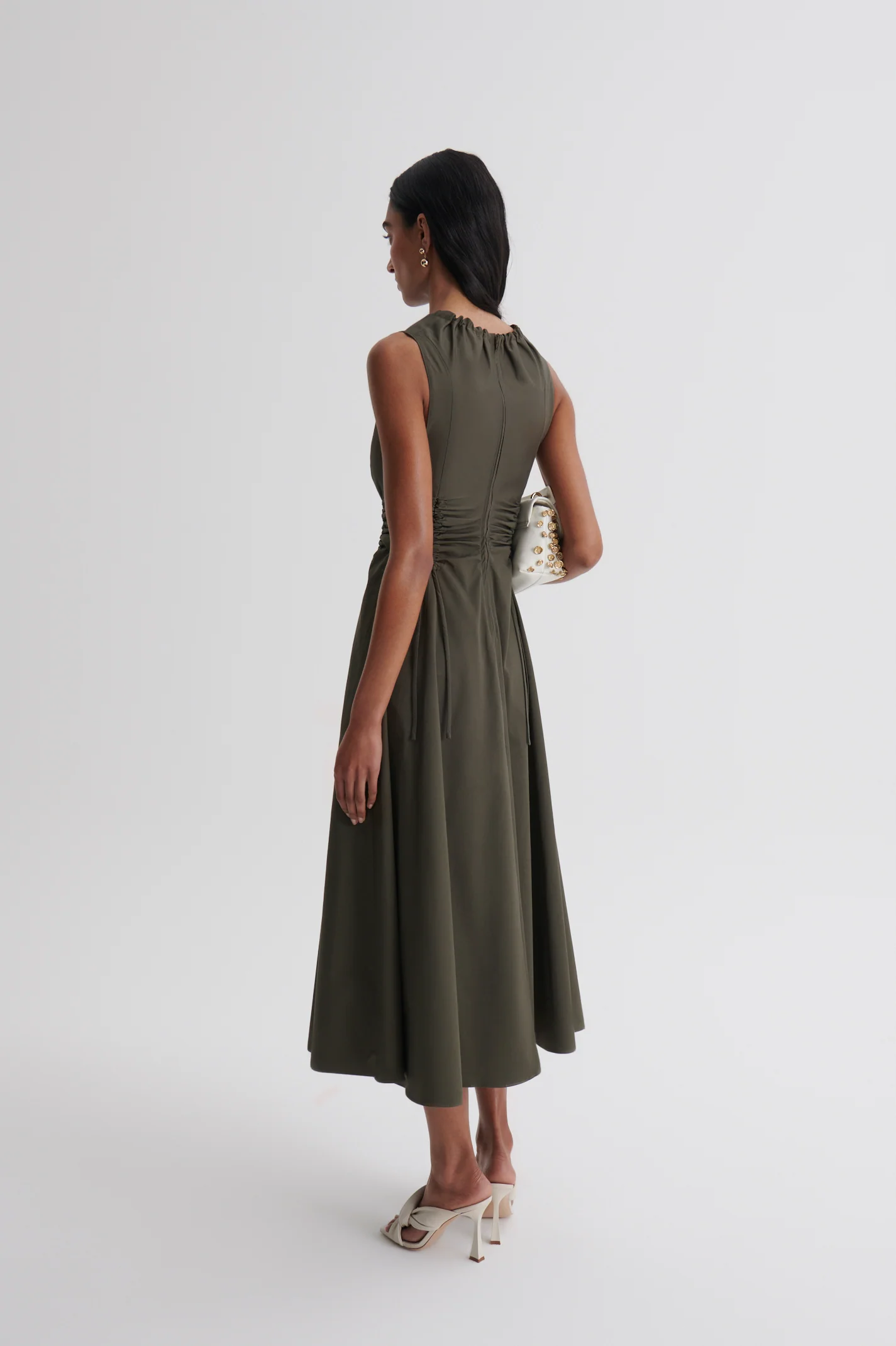 COTTON SATEEN CARGO DRESS - Image 6