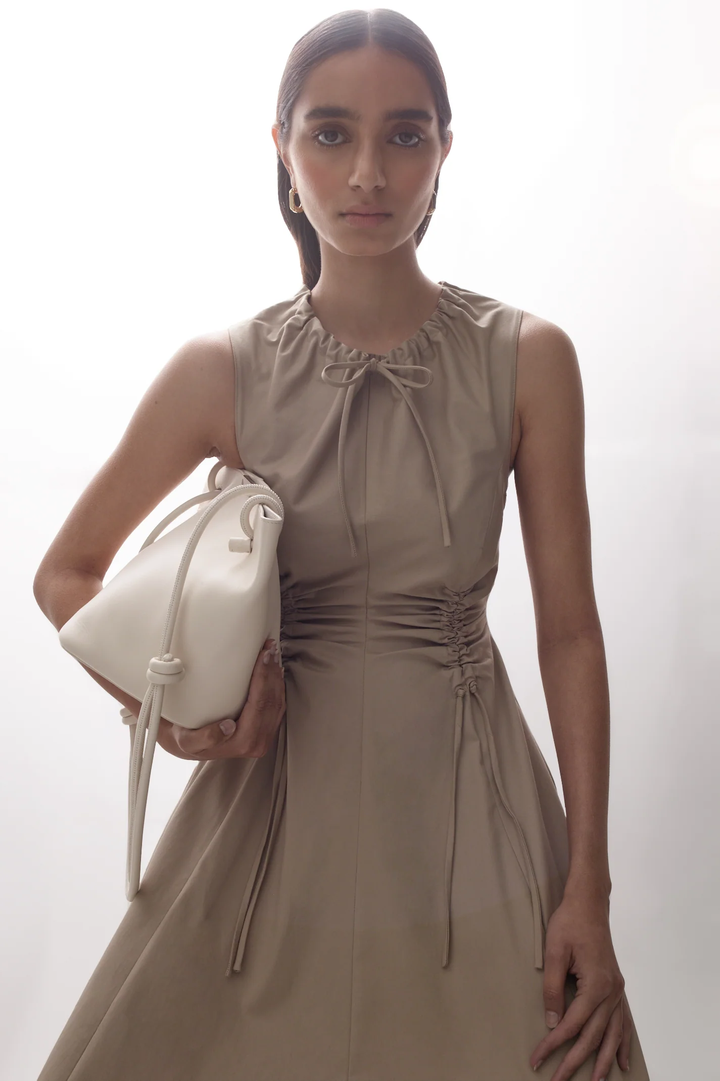 COTTON SATEEN CARGO DRESS - Image 3