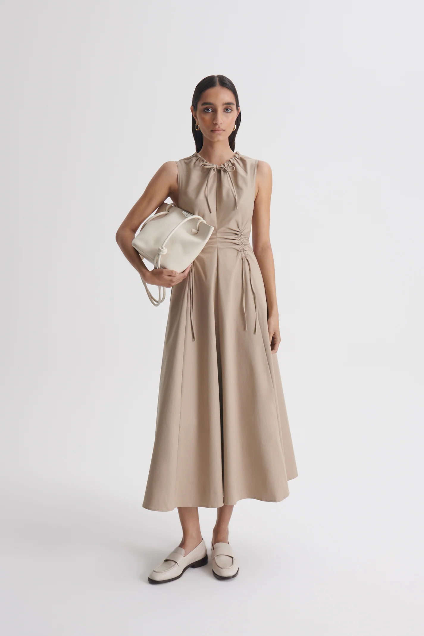 COTTON SATEEN CARGO DRESS - Image 4