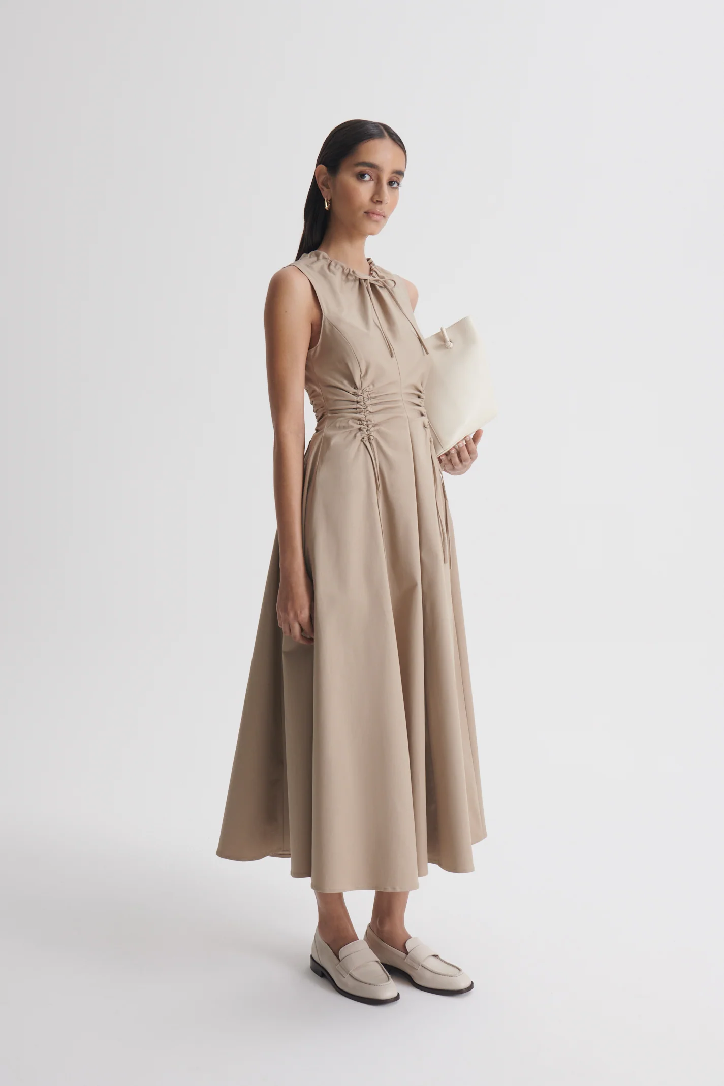 COTTON SATEEN CARGO DRESS - Image 5