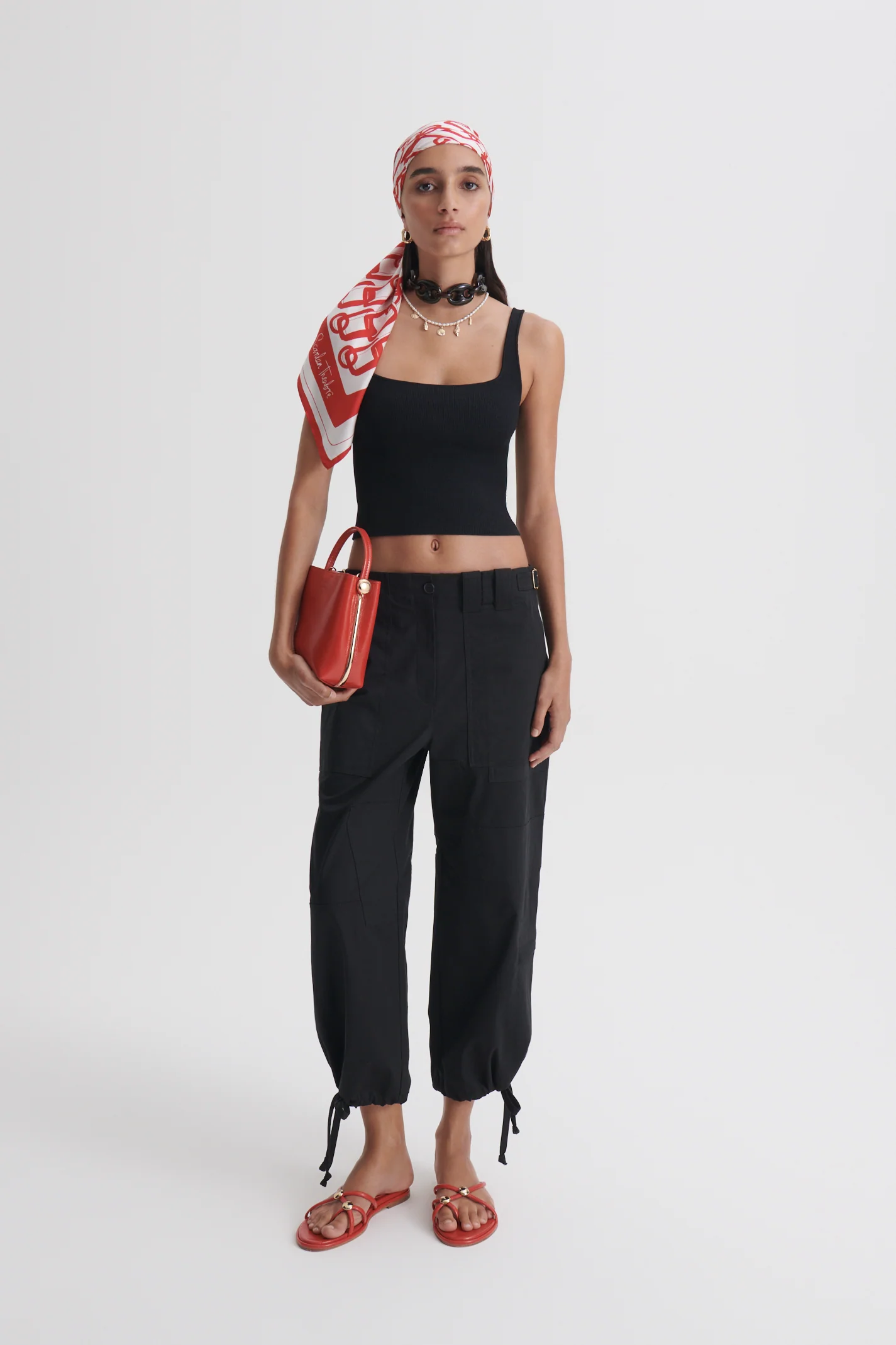 COTTON SATEEN CROPPED CARGO - Image 3