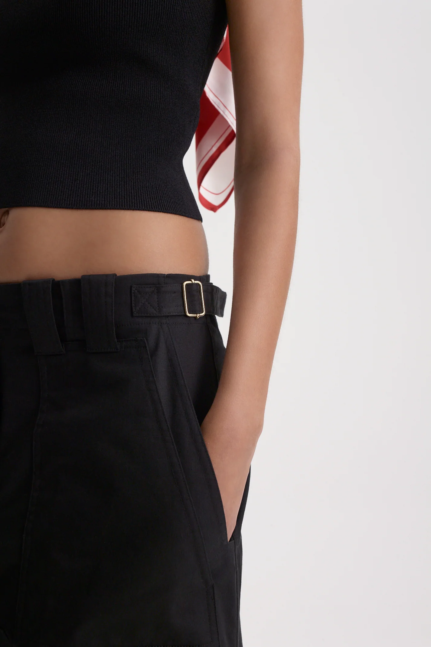 COTTON SATEEN CROPPED CARGO - Image 7