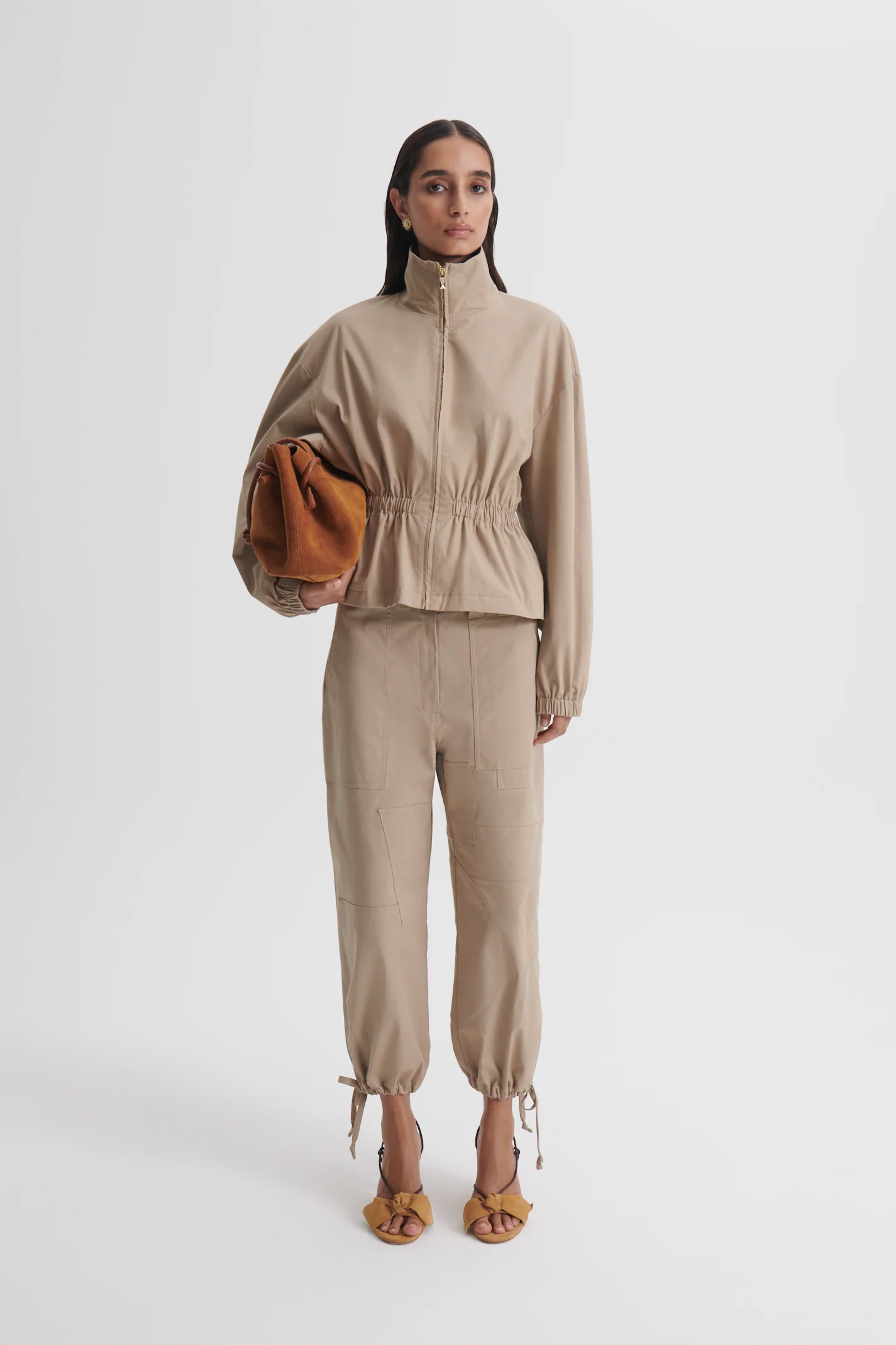 COTTON SATEEN CROPPED CARGO - Image 3