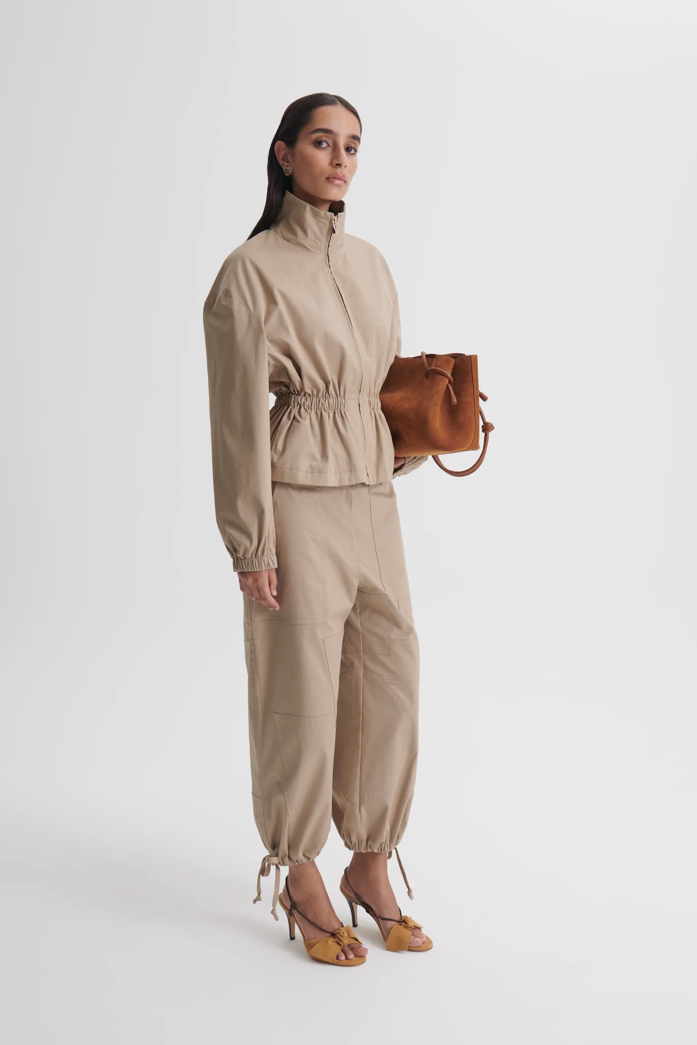 COTTON SATEEN CROPPED CARGO - Image 4