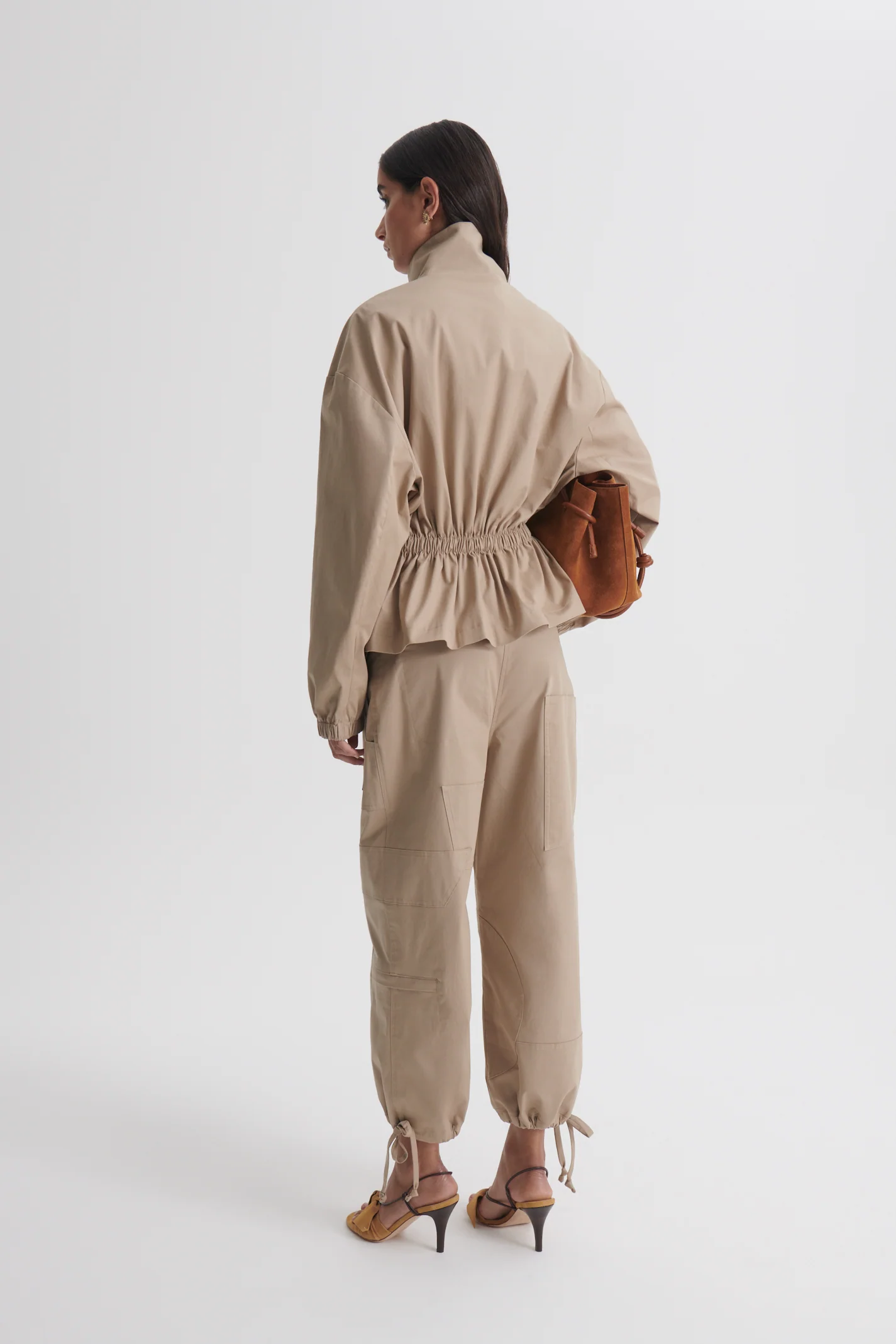 COTTON SATEEN CROPPED CARGO - Image 5