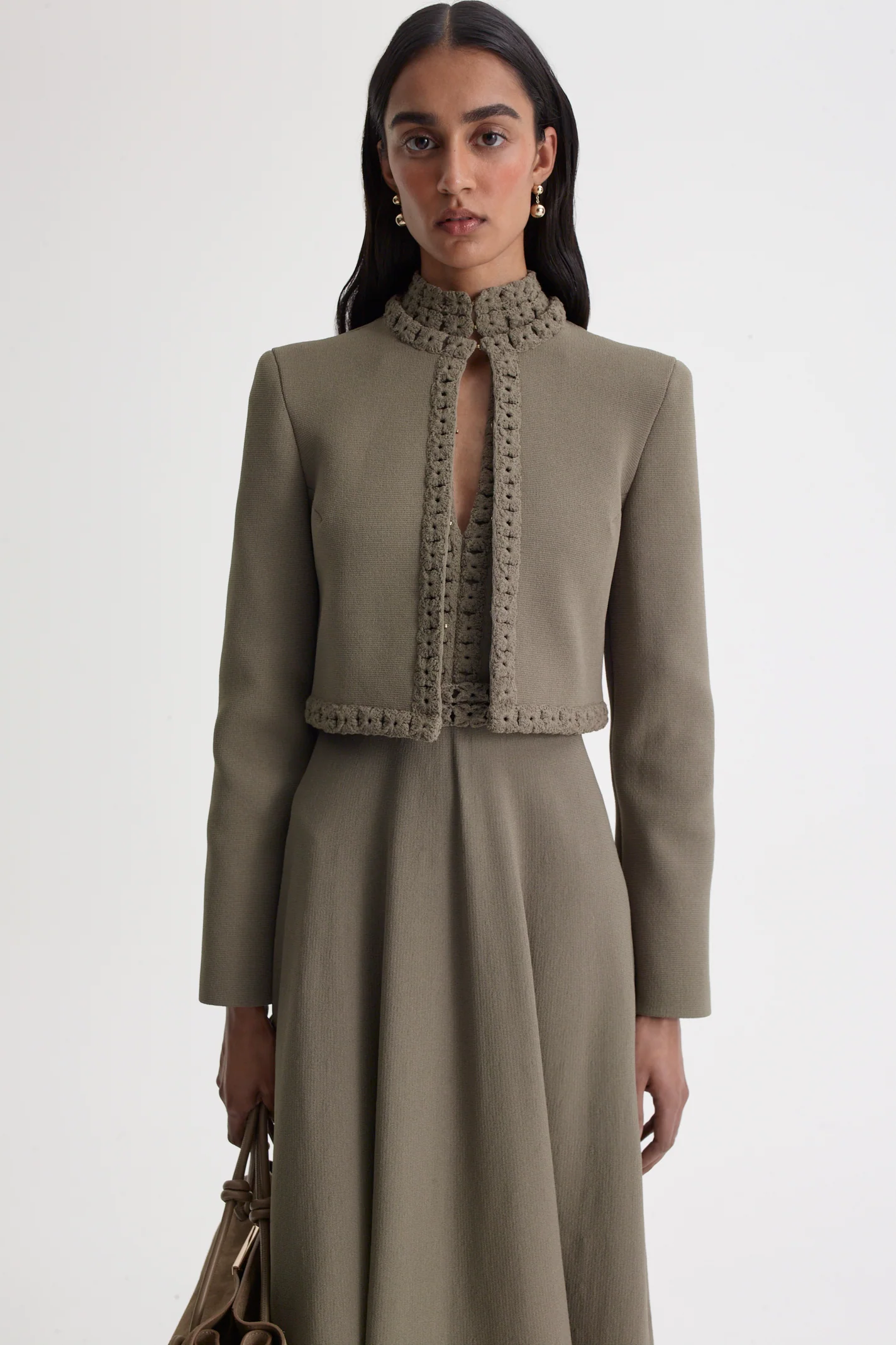 CREPE KNIT DAISY JACKET - Image 6