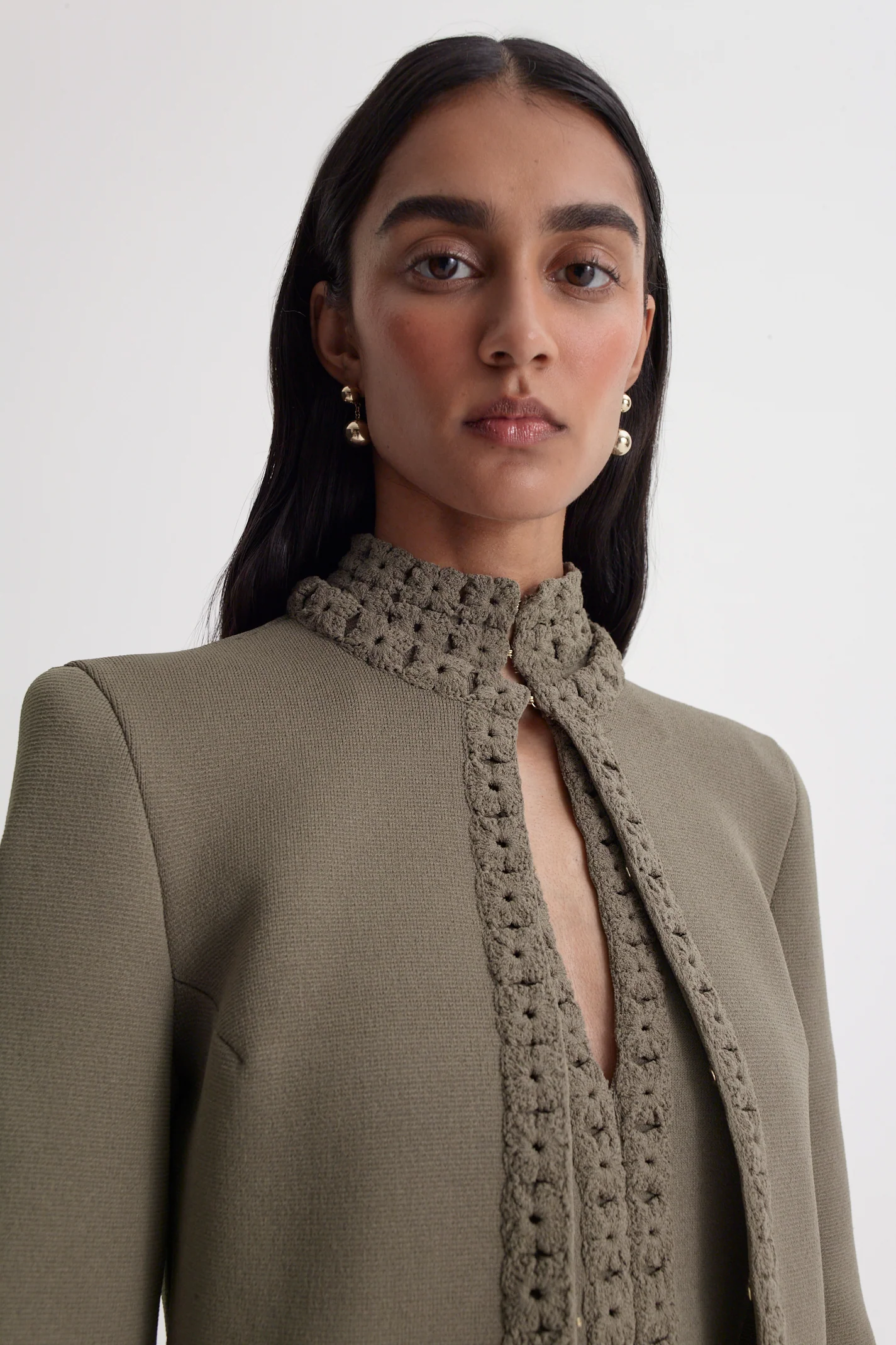 CREPE KNIT DAISY JACKET - Image 7