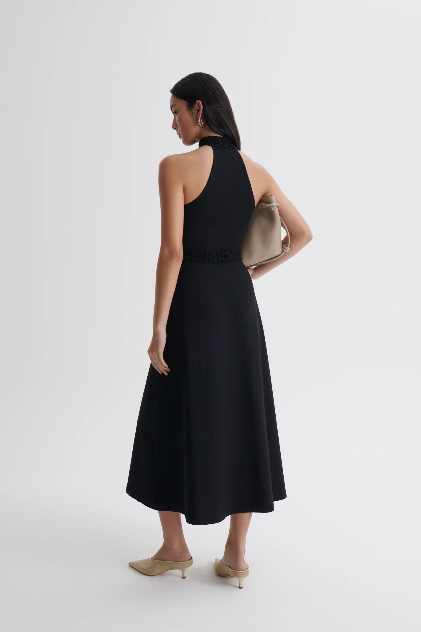 CREPE KNIT DAISY SLEEVELESS DRESS - Image 6