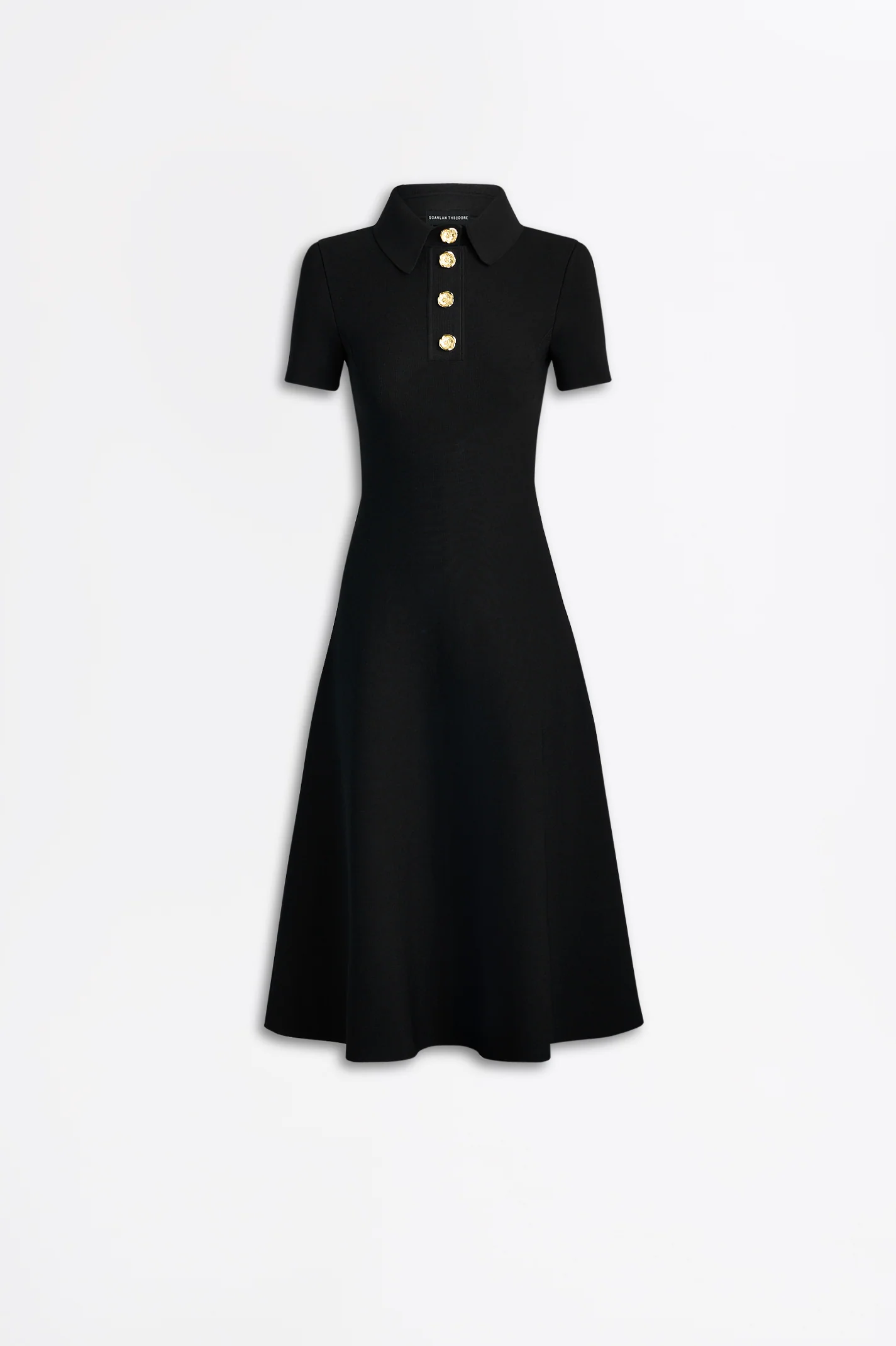 CREPE KNIT POPPY SHIRT DRESS - Image 2