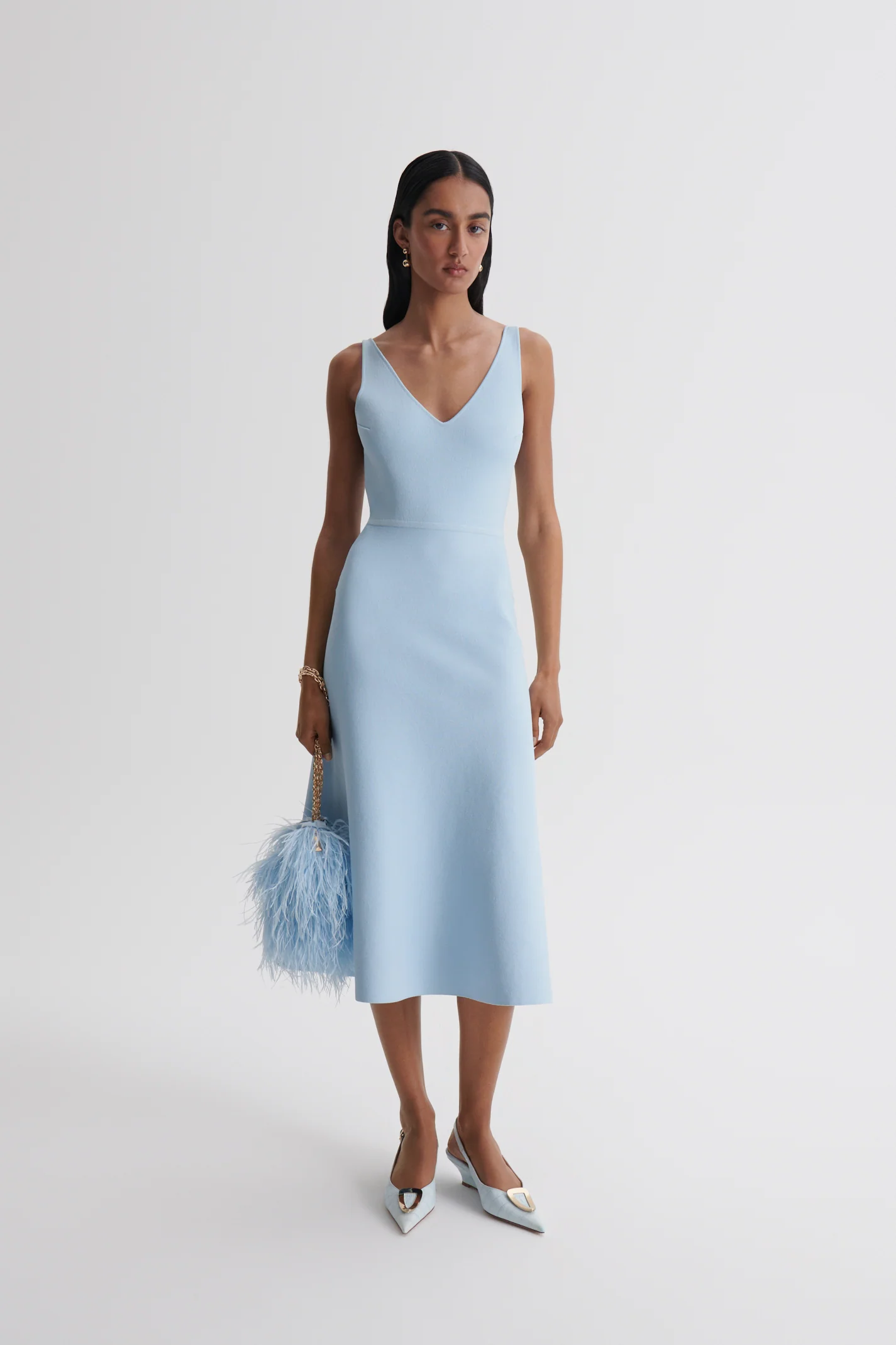 CREPE KNIT SINGLET DRESS - Image 3