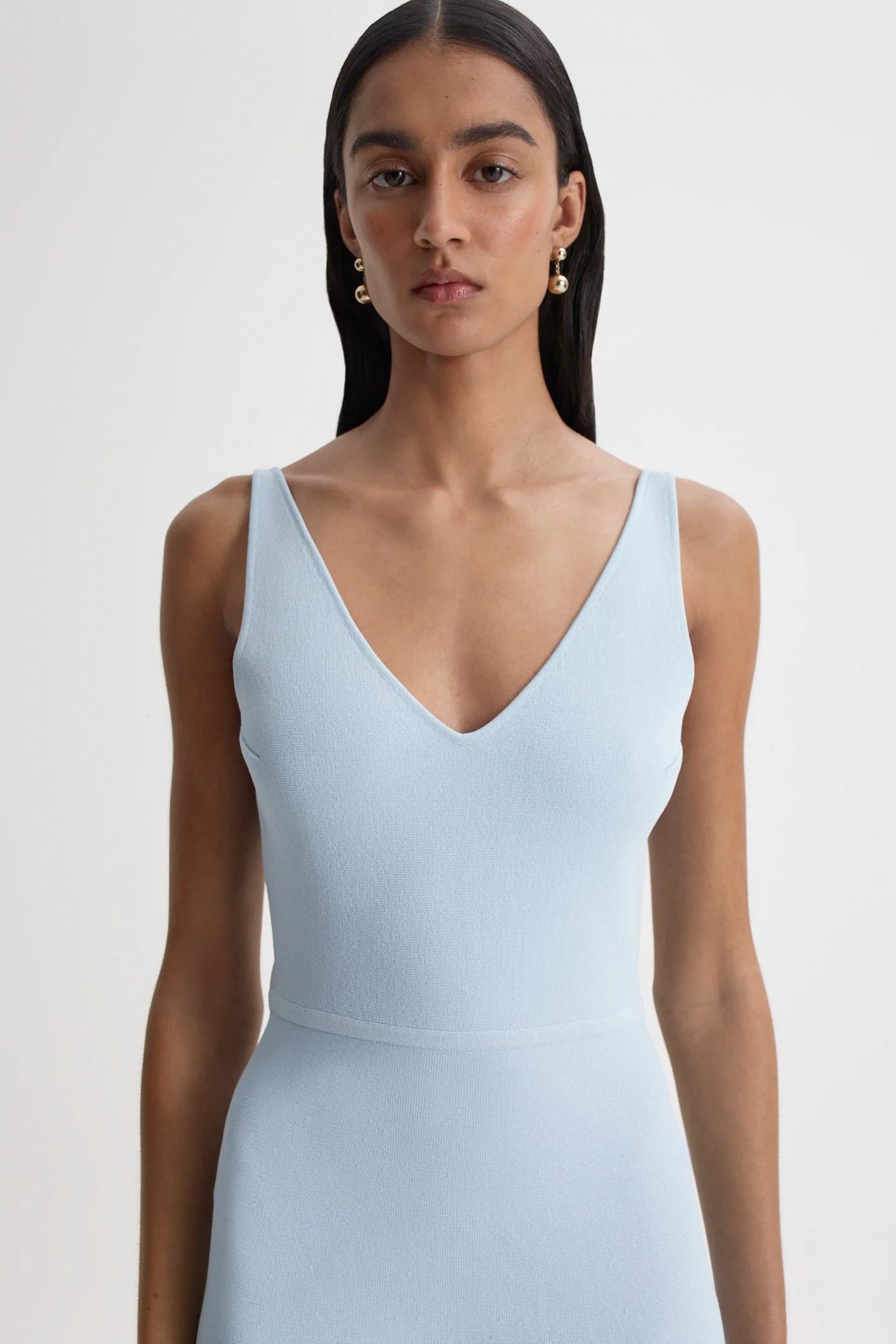 CREPE KNIT SINGLET DRESS - Image 6