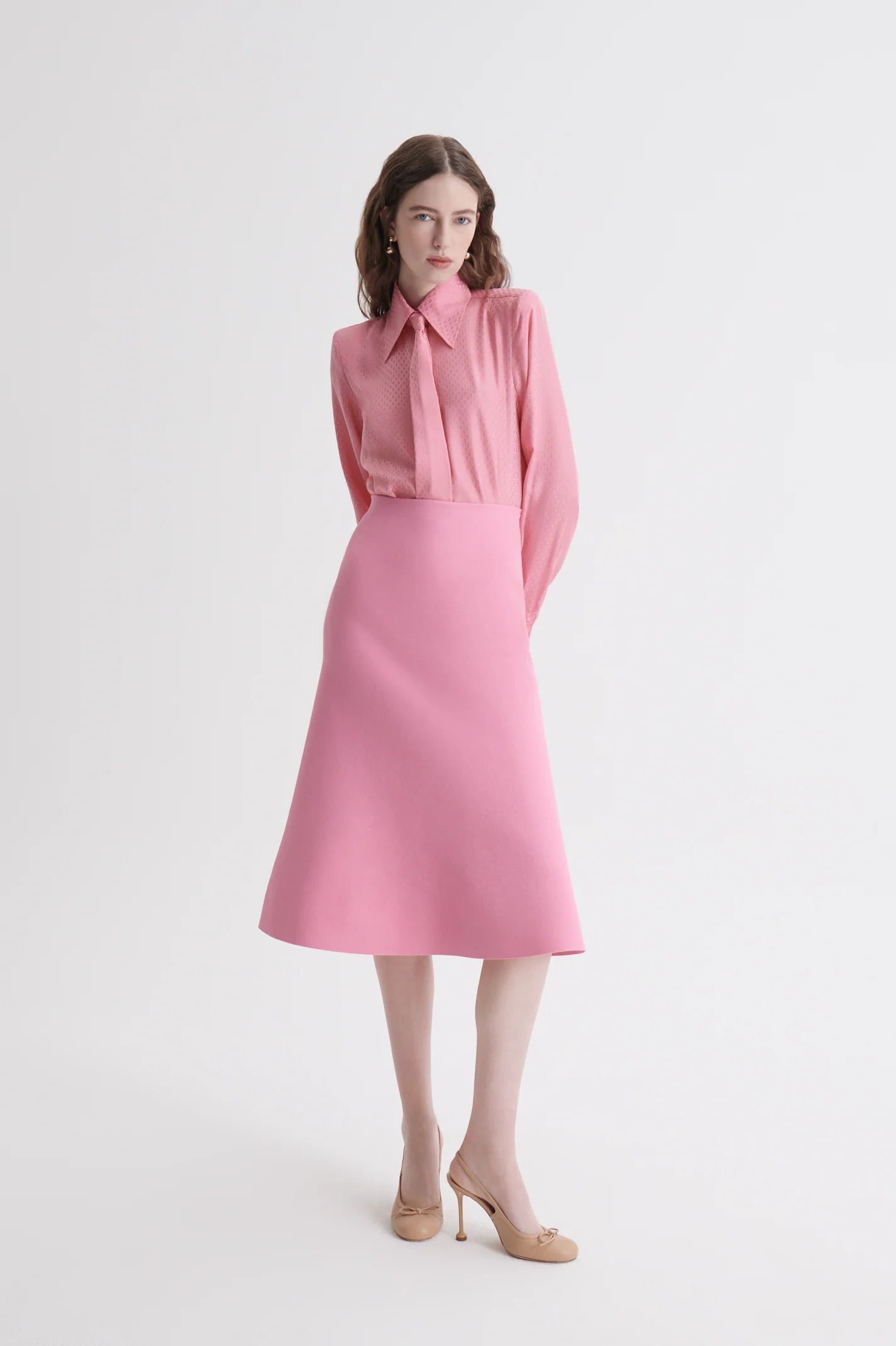 CREPE KNIT SOFT HEM SKIRT - Image 3