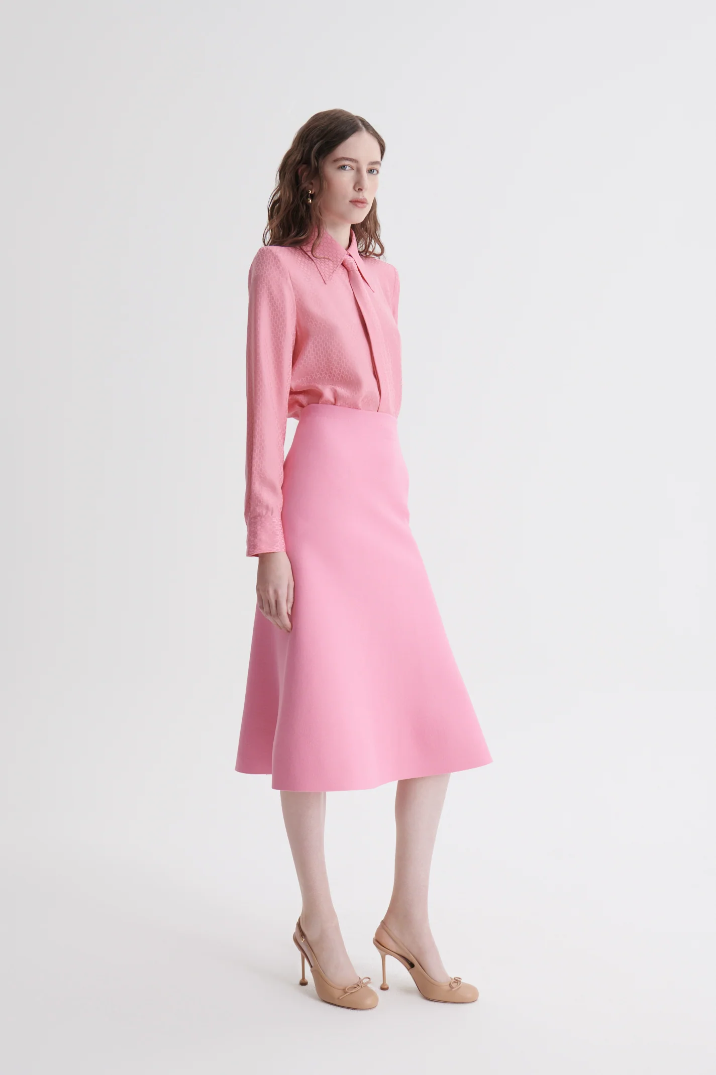 CREPE KNIT SOFT HEM SKIRT - Image 4