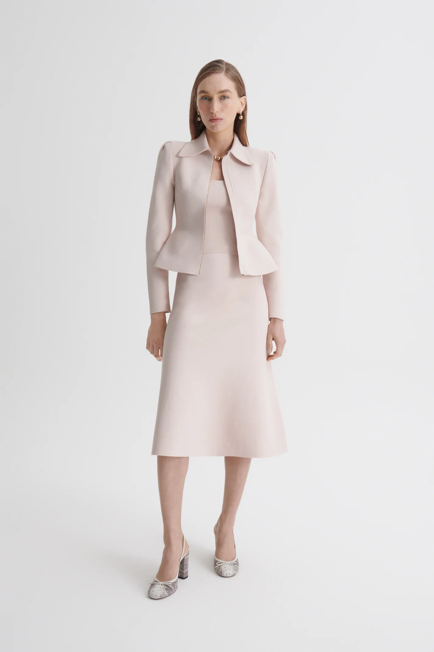 CREPE KNIT SOFT HEM SKIRT - Image 3