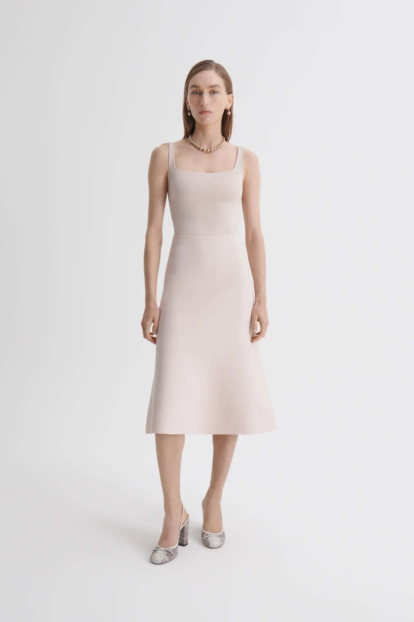 CREPE KNIT SOFT HEM SKIRT - Image 4