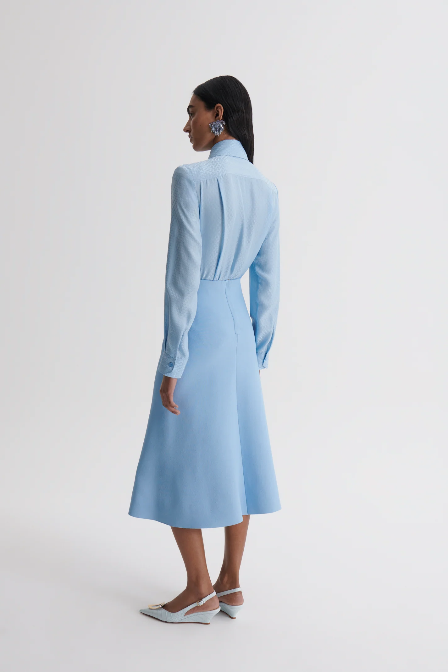 CREPE KNIT SOFT HEM SKIRT - Image 5