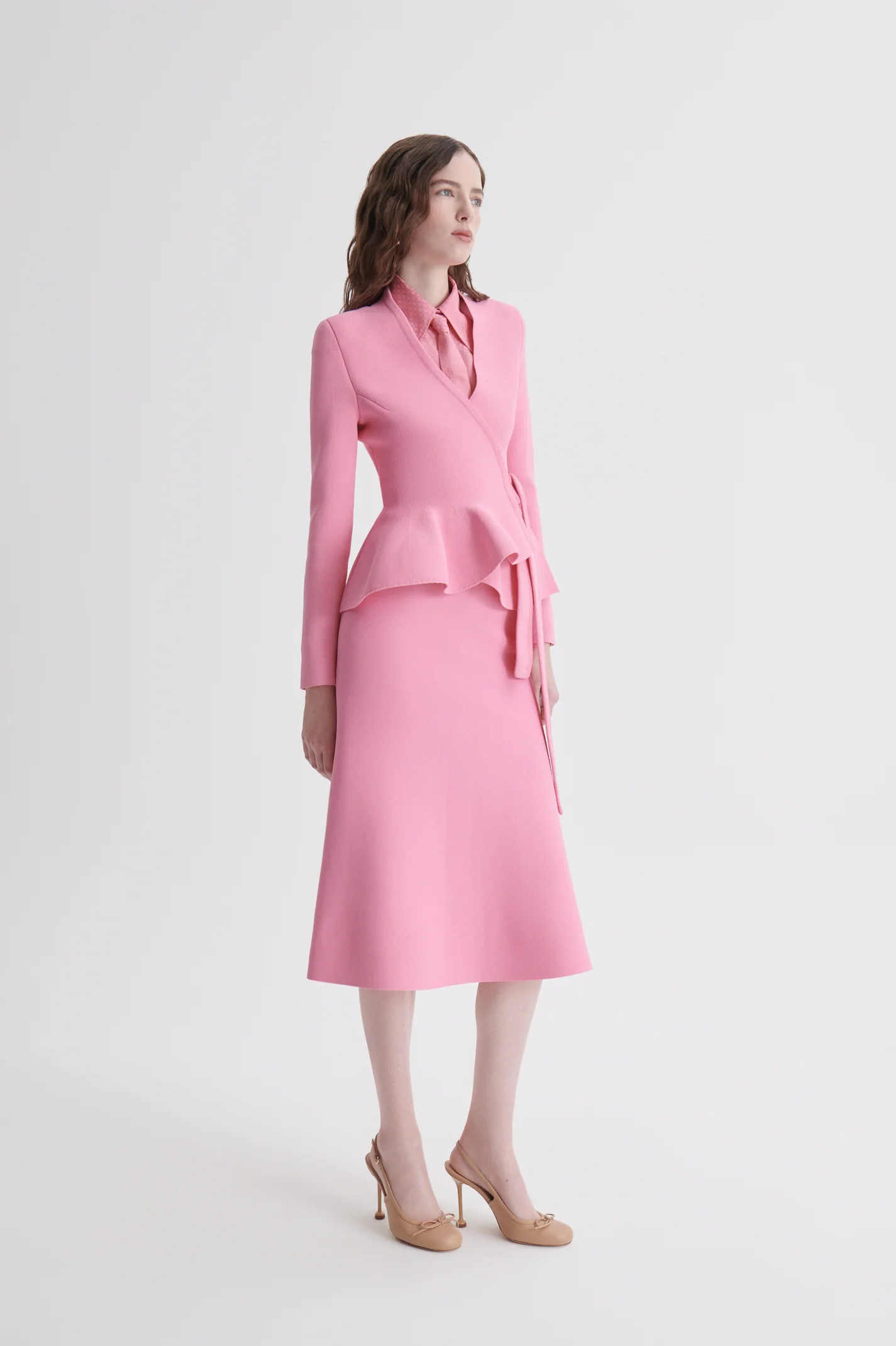 CREPE KNIT WRAP JACKET - Image 5
