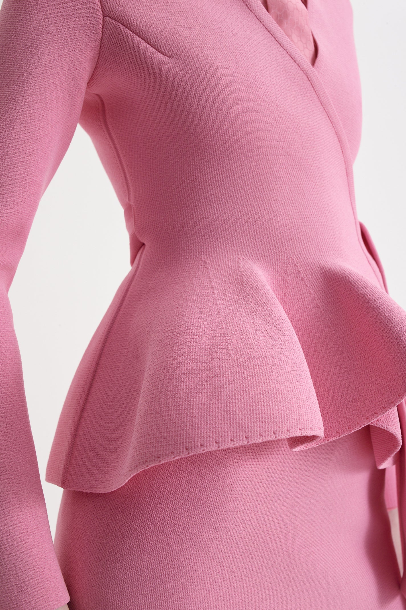 CREPE KNIT WRAP JACKET - Image 8