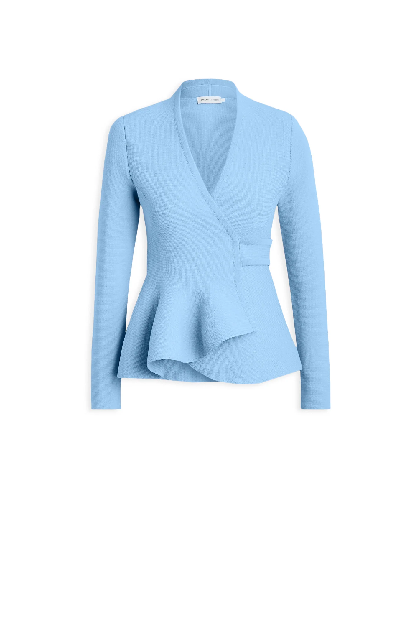 CREPE KNIT WRAP JACKET