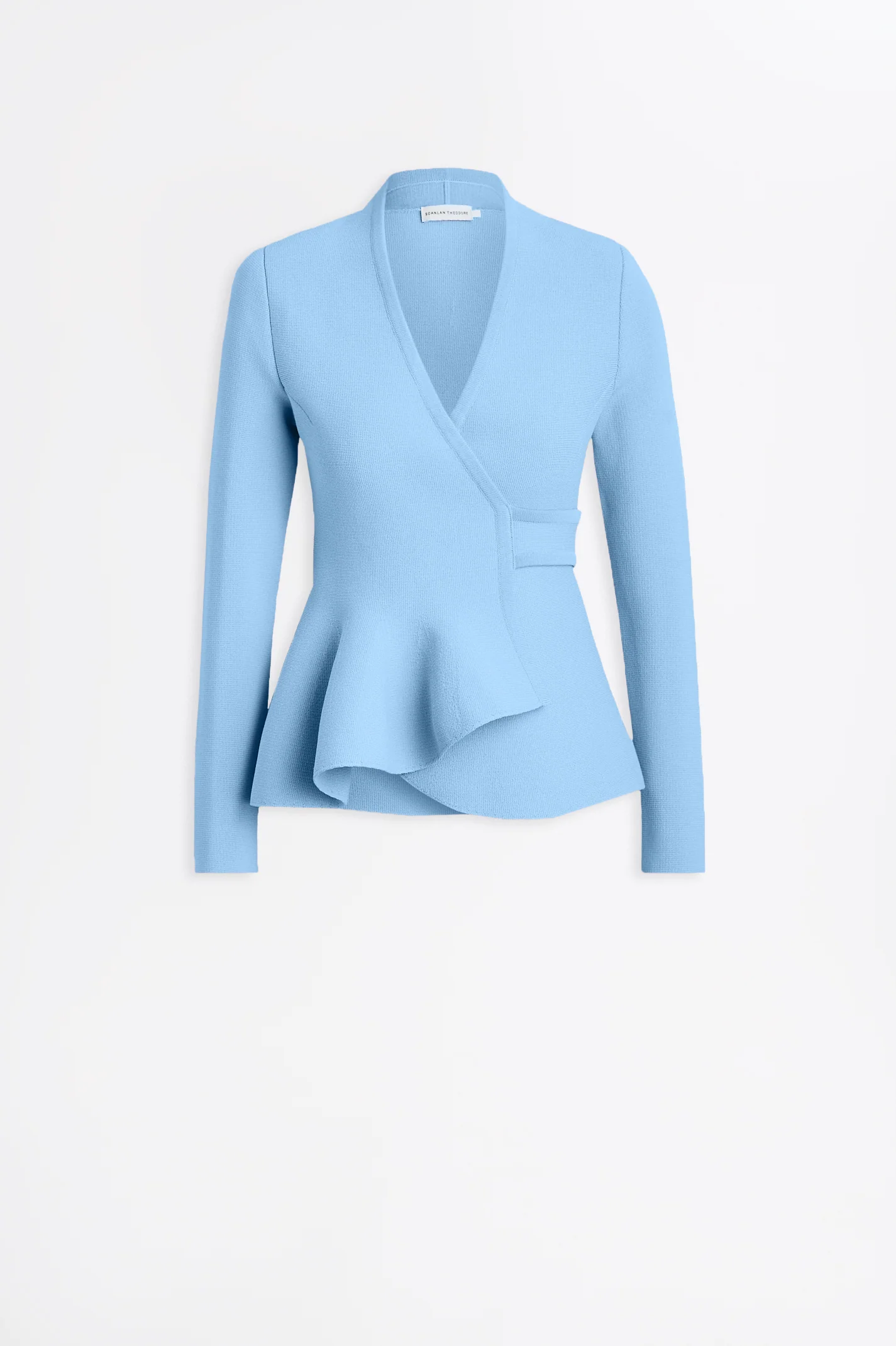 CREPE KNIT WRAP JACKET - Image 2
