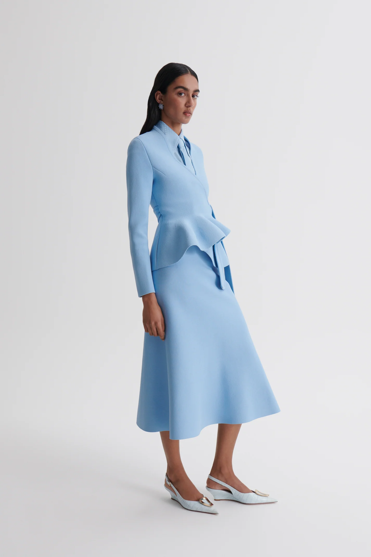 CREPE KNIT WRAP JACKET - Image 5