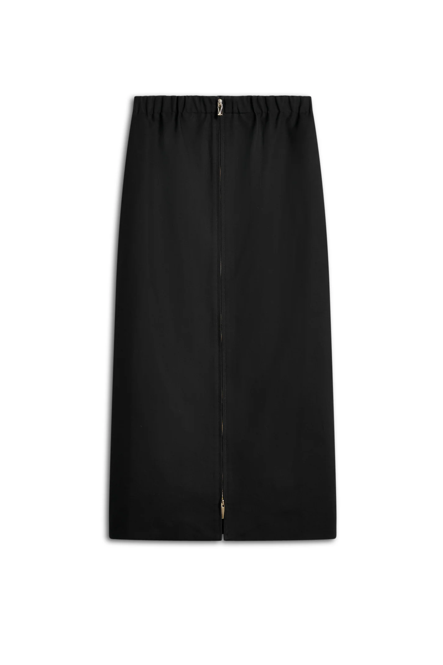 DOUBLE COTTON SOFT ZIP SKIRT