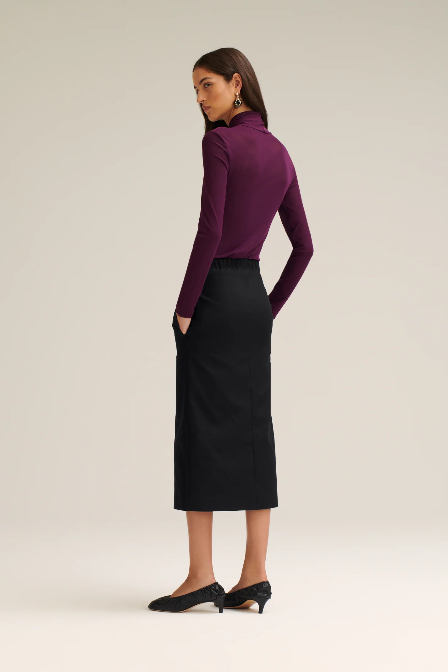 DOUBLE COTTON SOFT ZIP SKIRT - Image 6