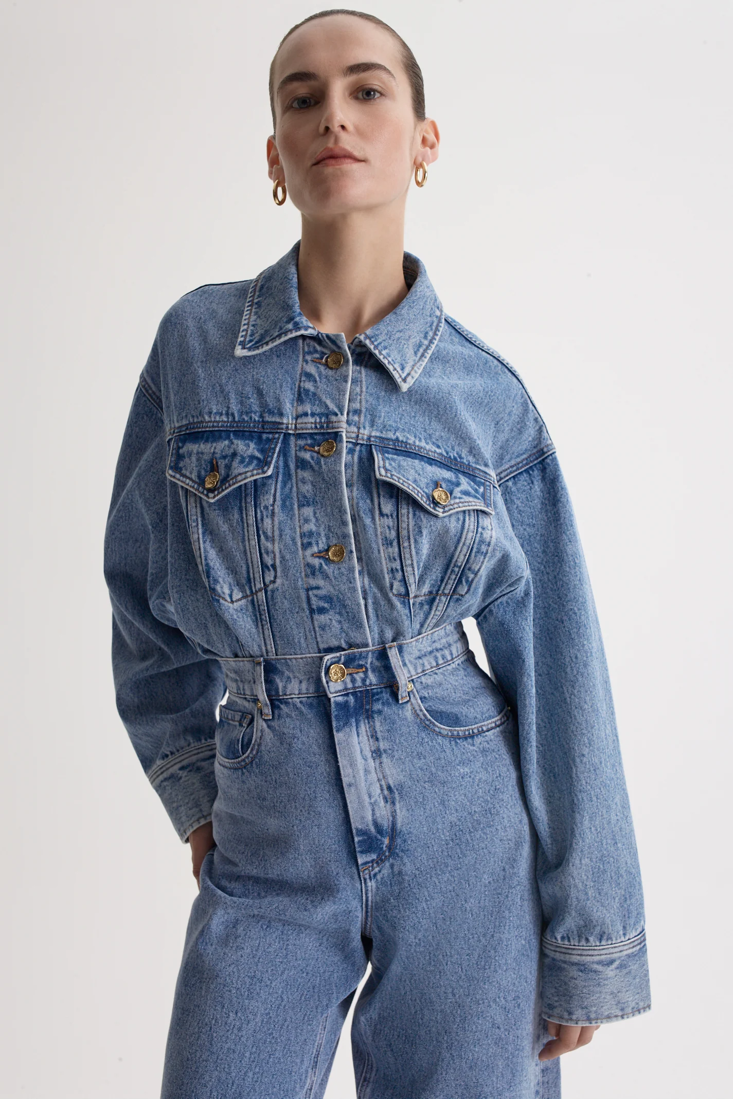 DENIM BARREL LEG JEAN - Image 6