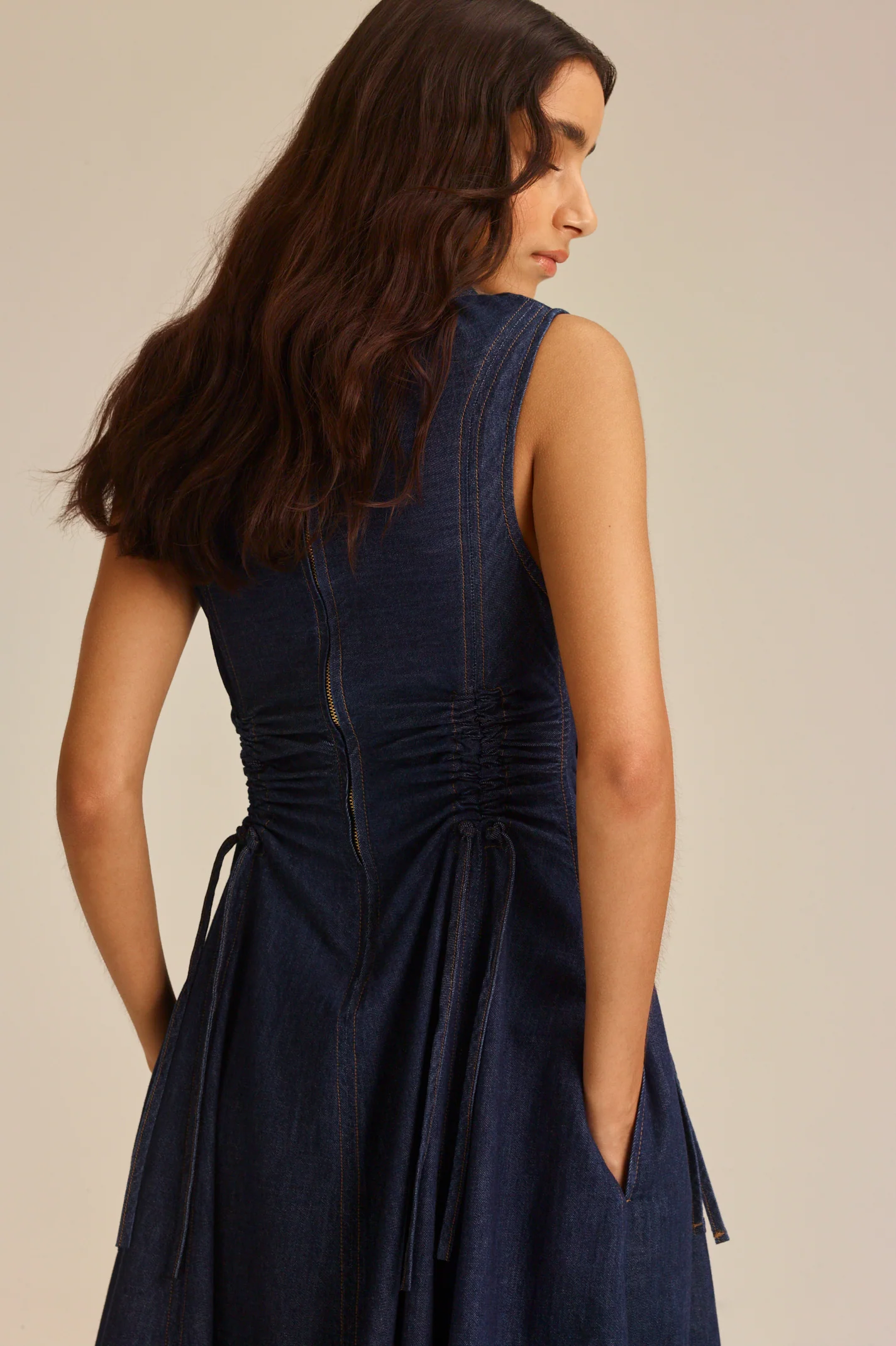 DENIM CARGO DRESS - Image 8