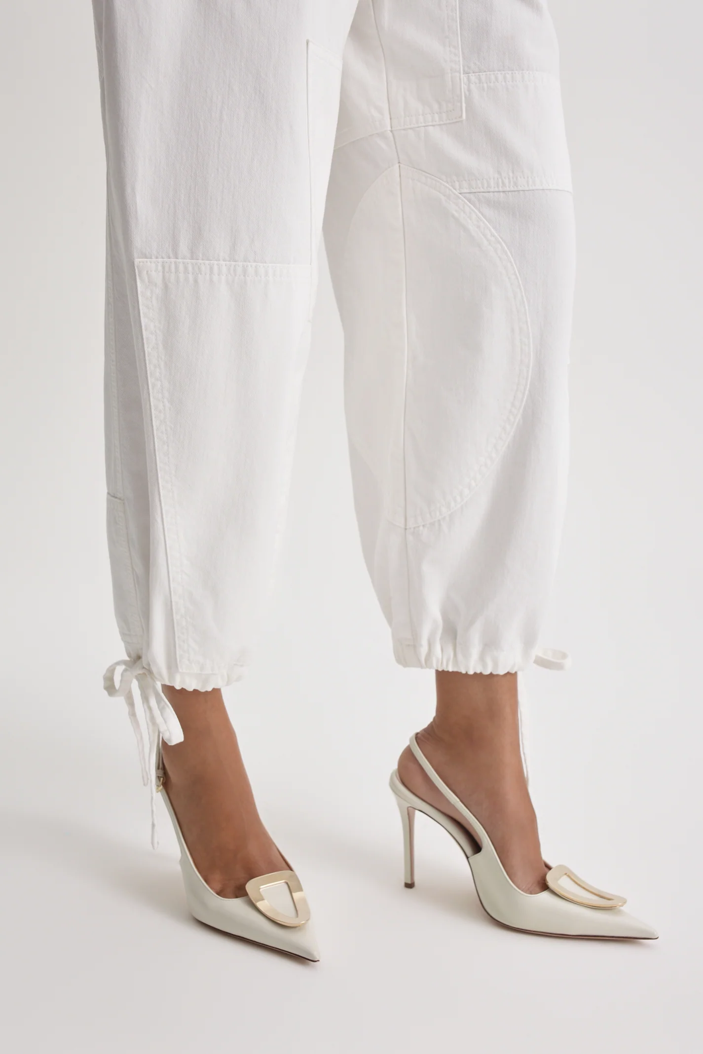DENIM CROPPED CARGO JEAN - Image 8