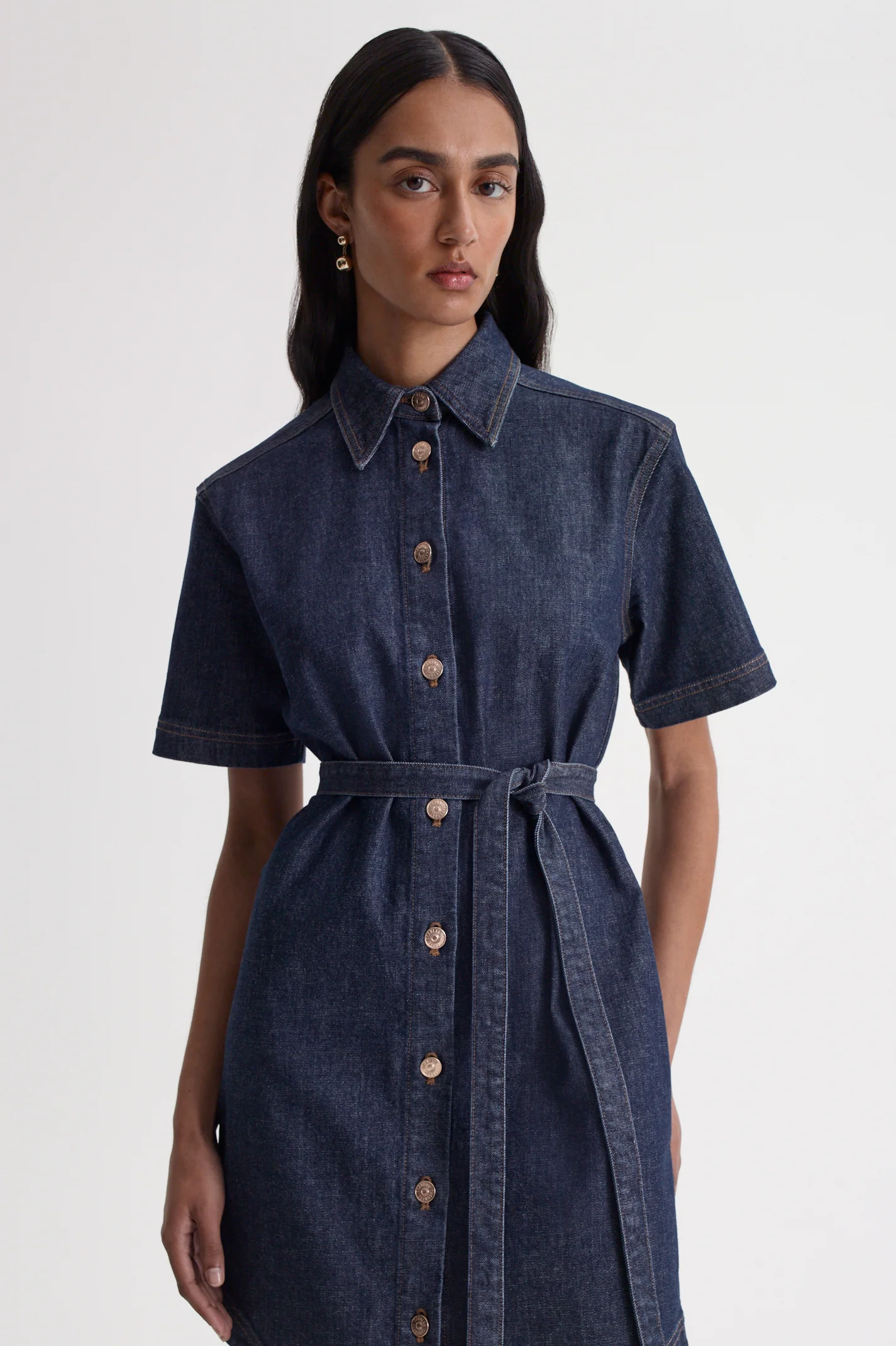 DENIM MINI DRESS - Image 3