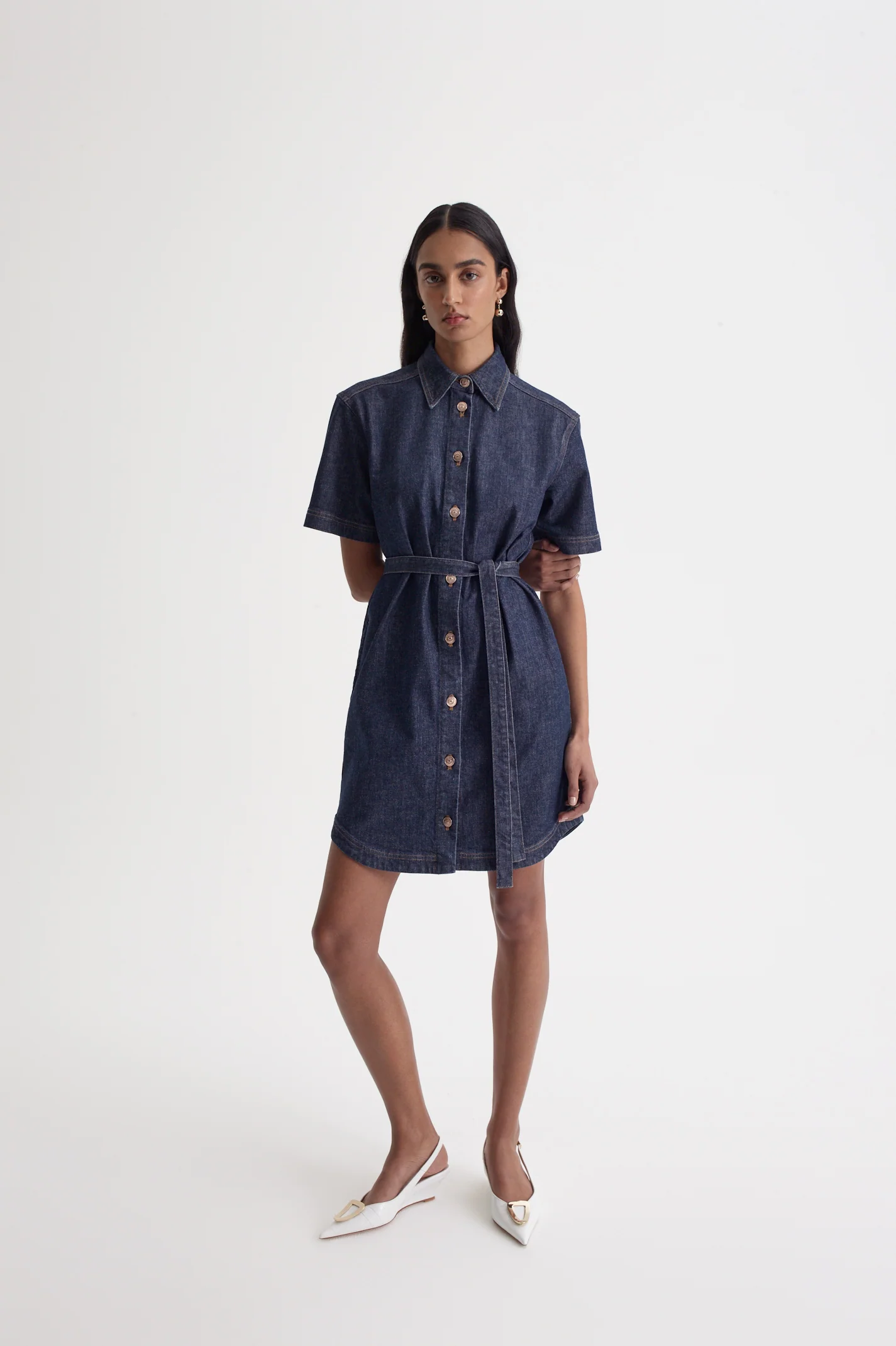 DENIM MINI DRESS - Image 9