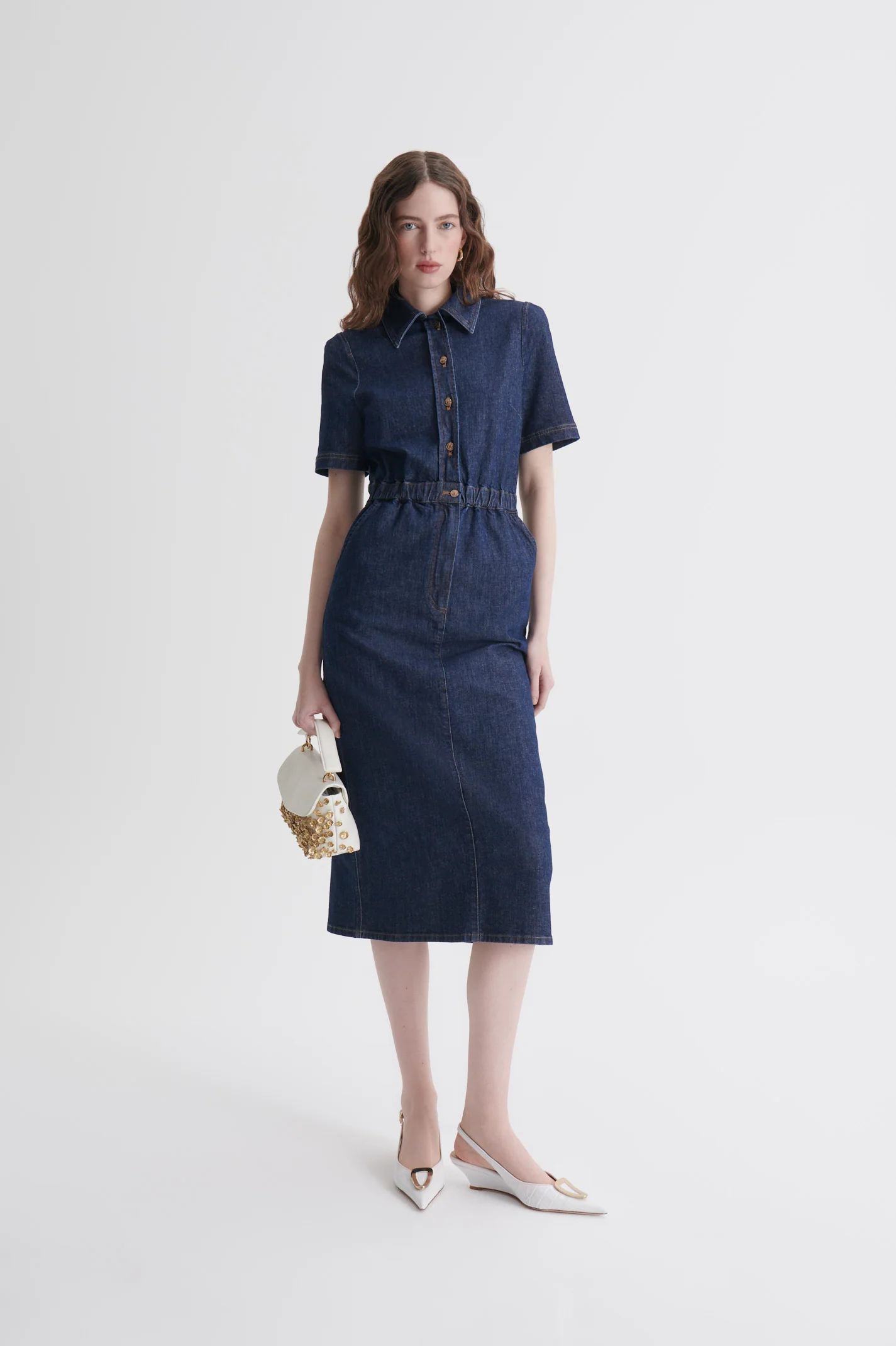 DENIM PENCIL DRESS - Image 4