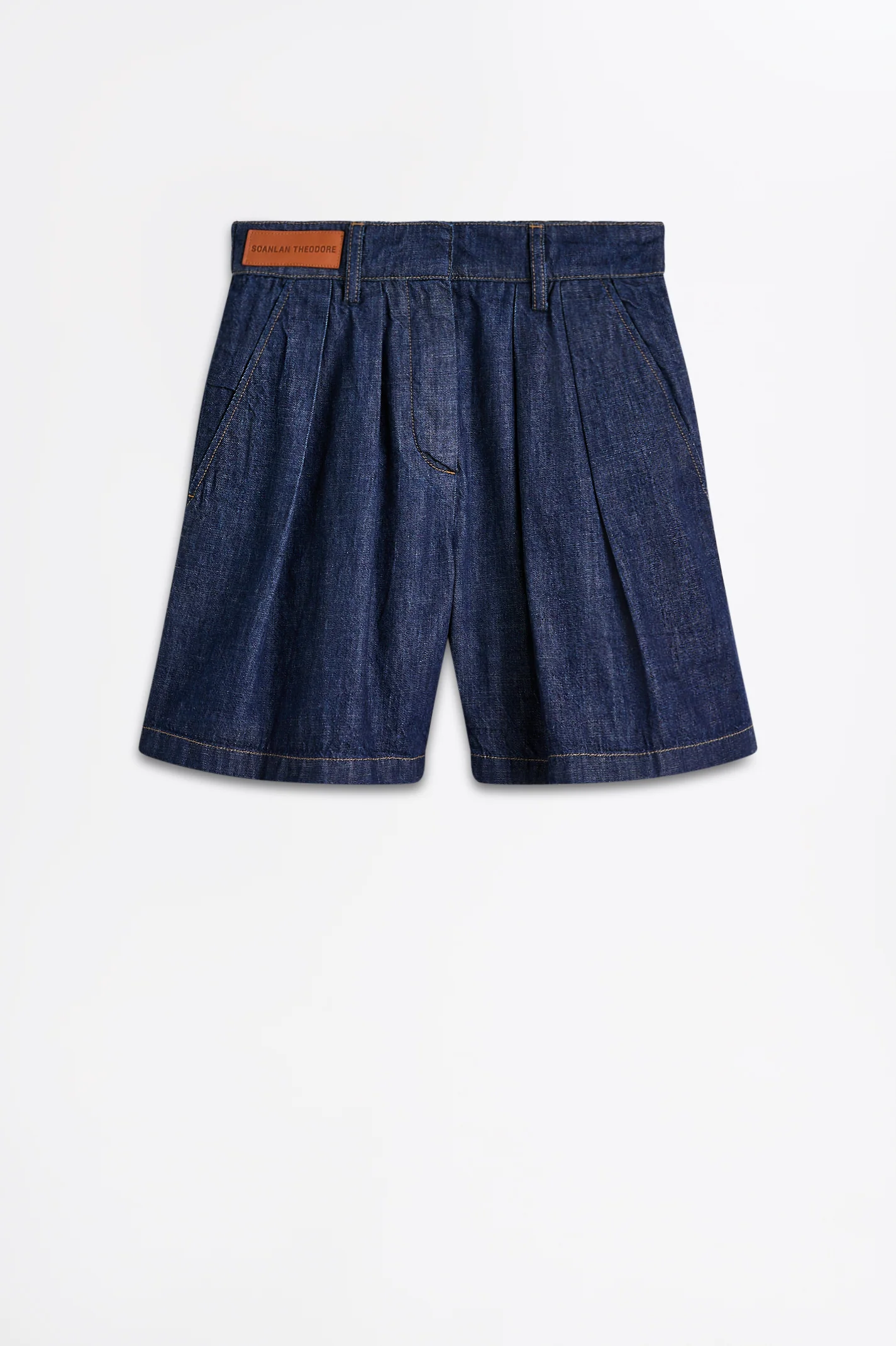 DENIM PLEAT SHORT - Image 2