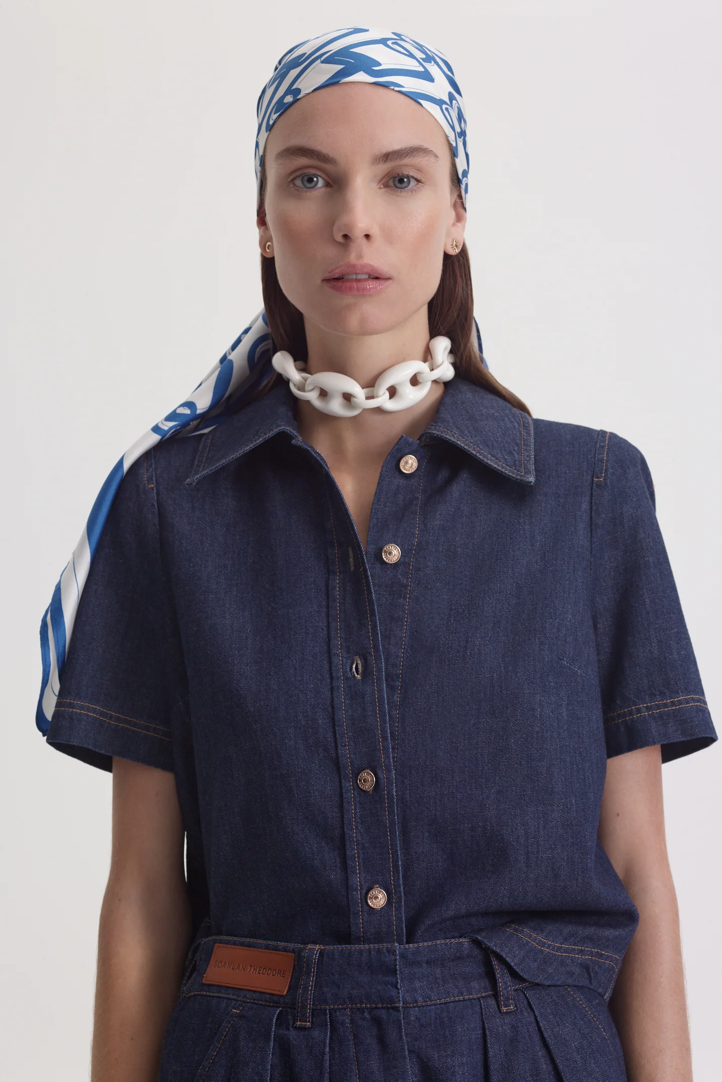 DENIM PLEAT SHORT - Image 6