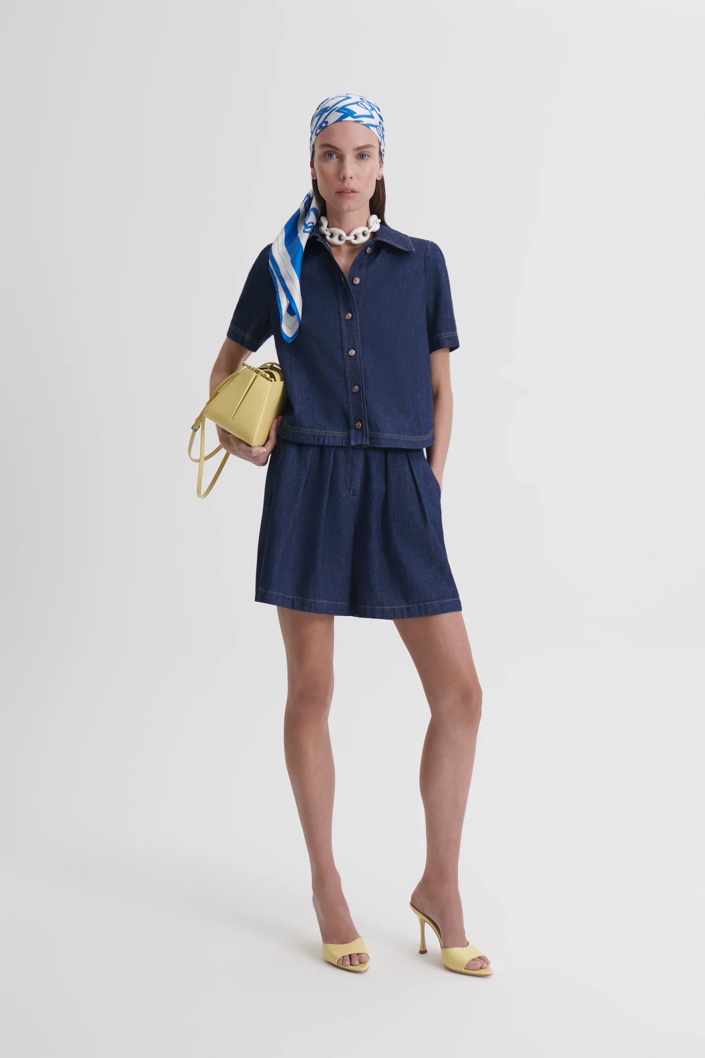 DENIM SHORT SLEEVE SHIRT - Image 3
