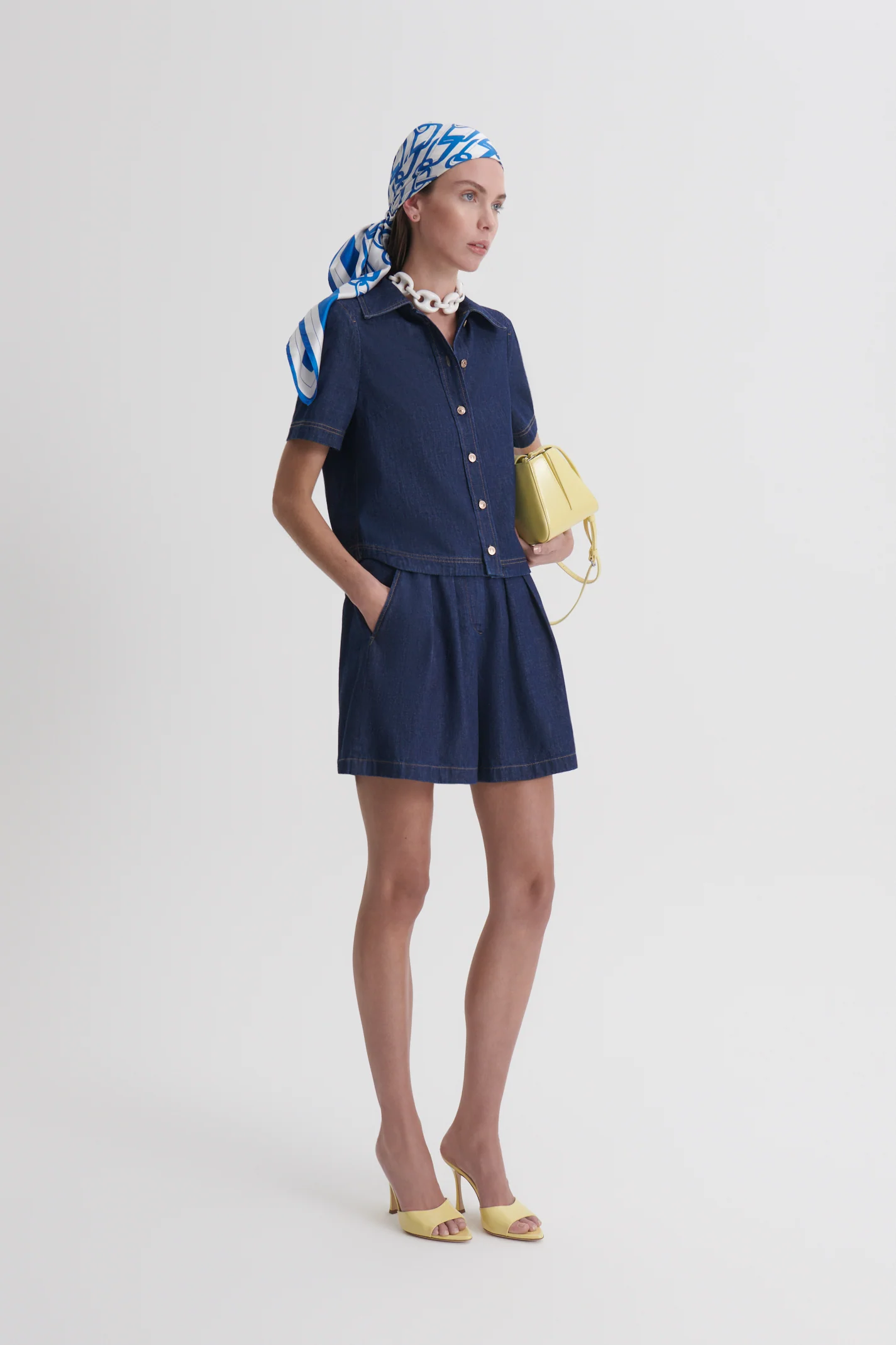 DENIM SHORT SLEEVE SHIRT - Image 4