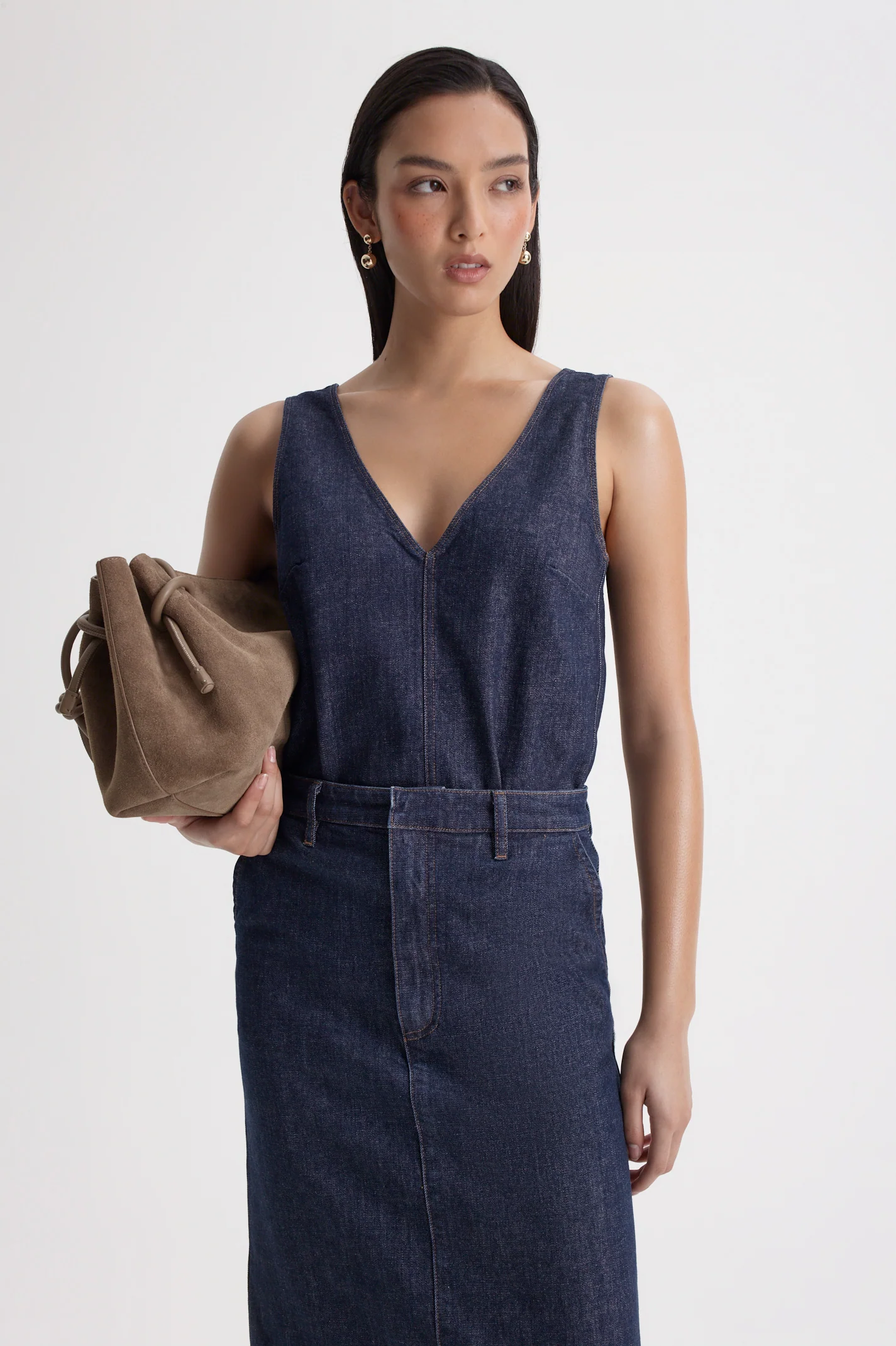 DENIM TAILORED SKIRT - Image 8