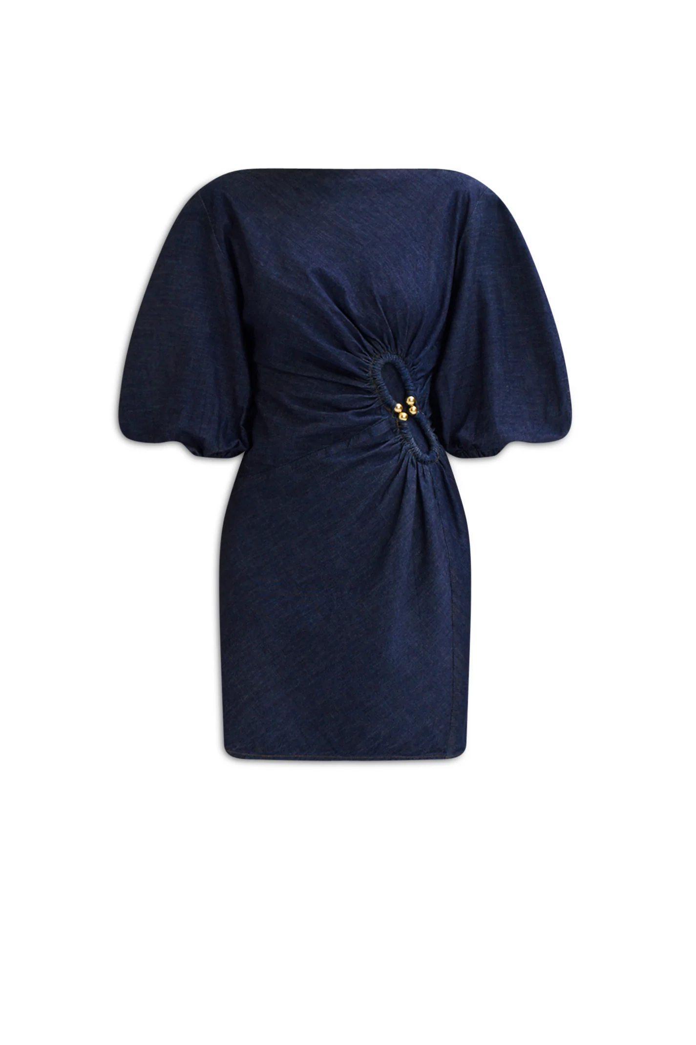 DENIM TURBAN RING DRESS